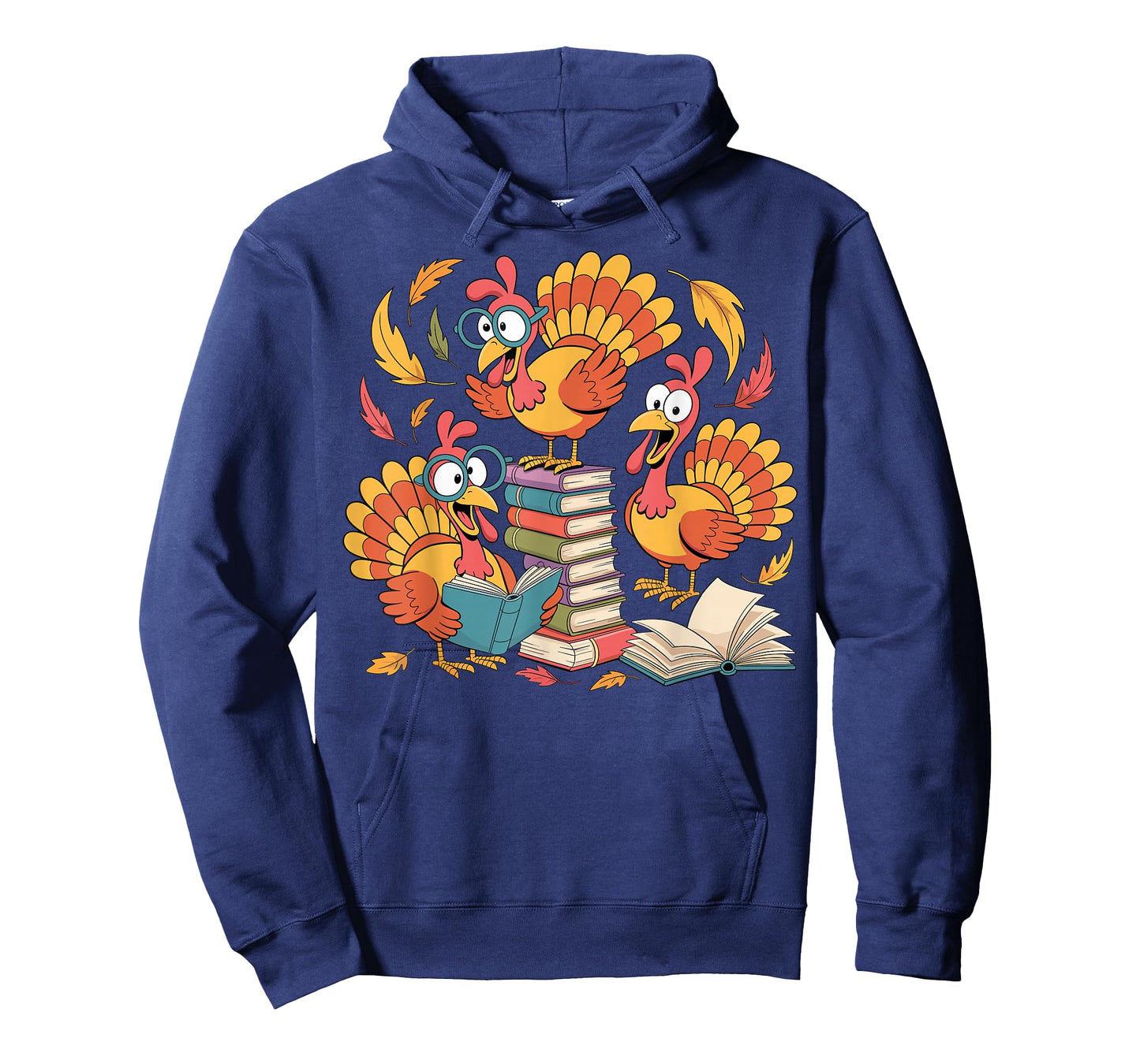 Turkey Reading Books Fall Thanksgiving Teacher Librarian T-Shirt