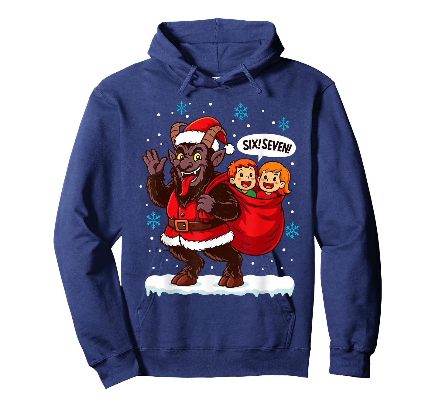 Six Seven Krampus Men Women Kids Ugly Christmas T-Shirt