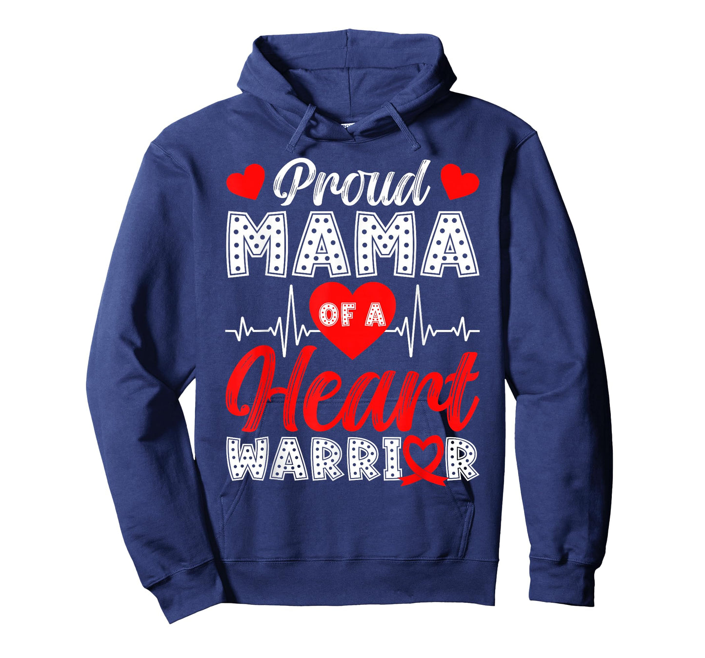 Proud Mama of Heart Warrior Heart Disease Awareness T-Shirt