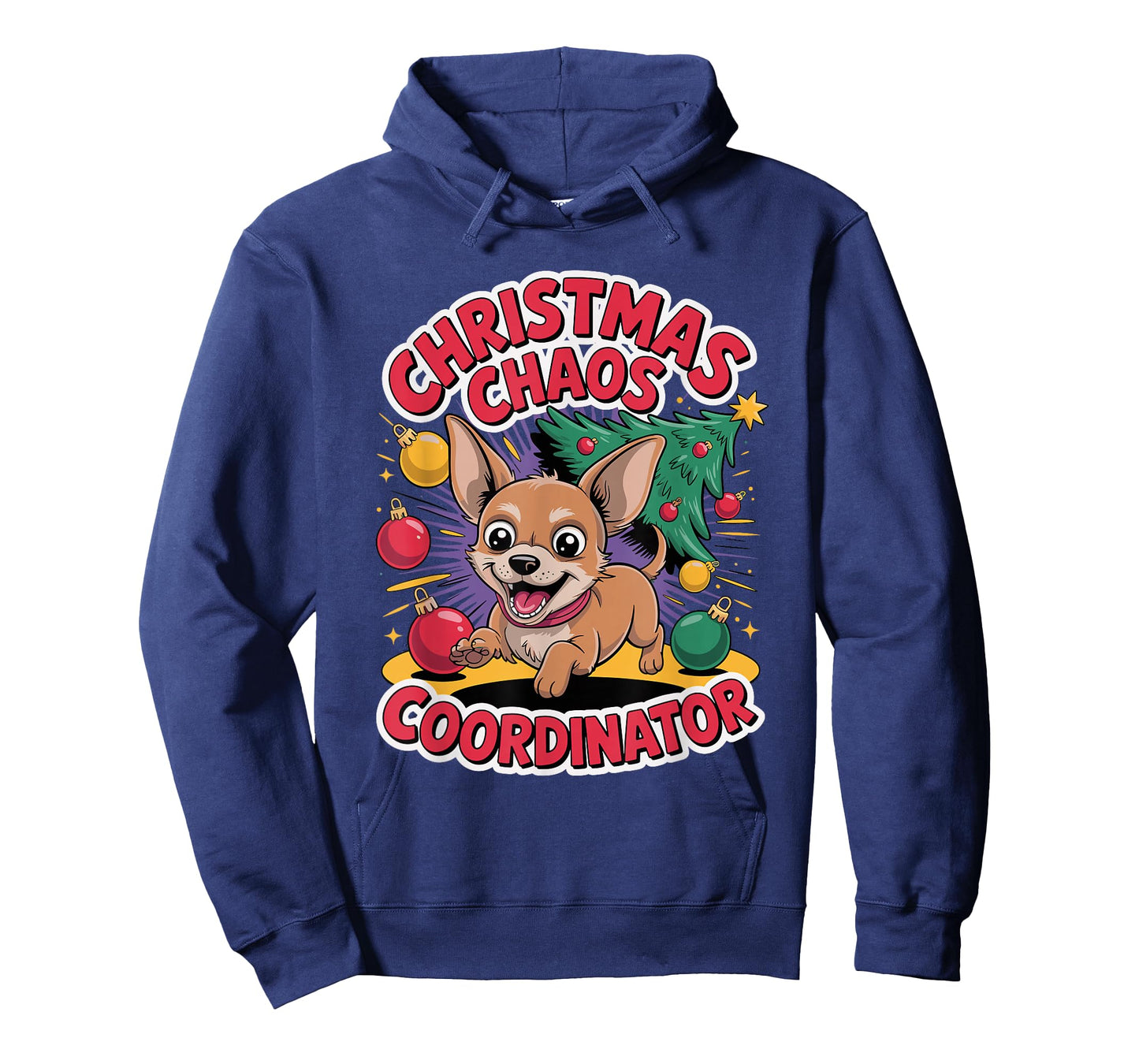 Christmas Chaos Coordinator Xmas Puppy Funny Chiweenie T-Shirt