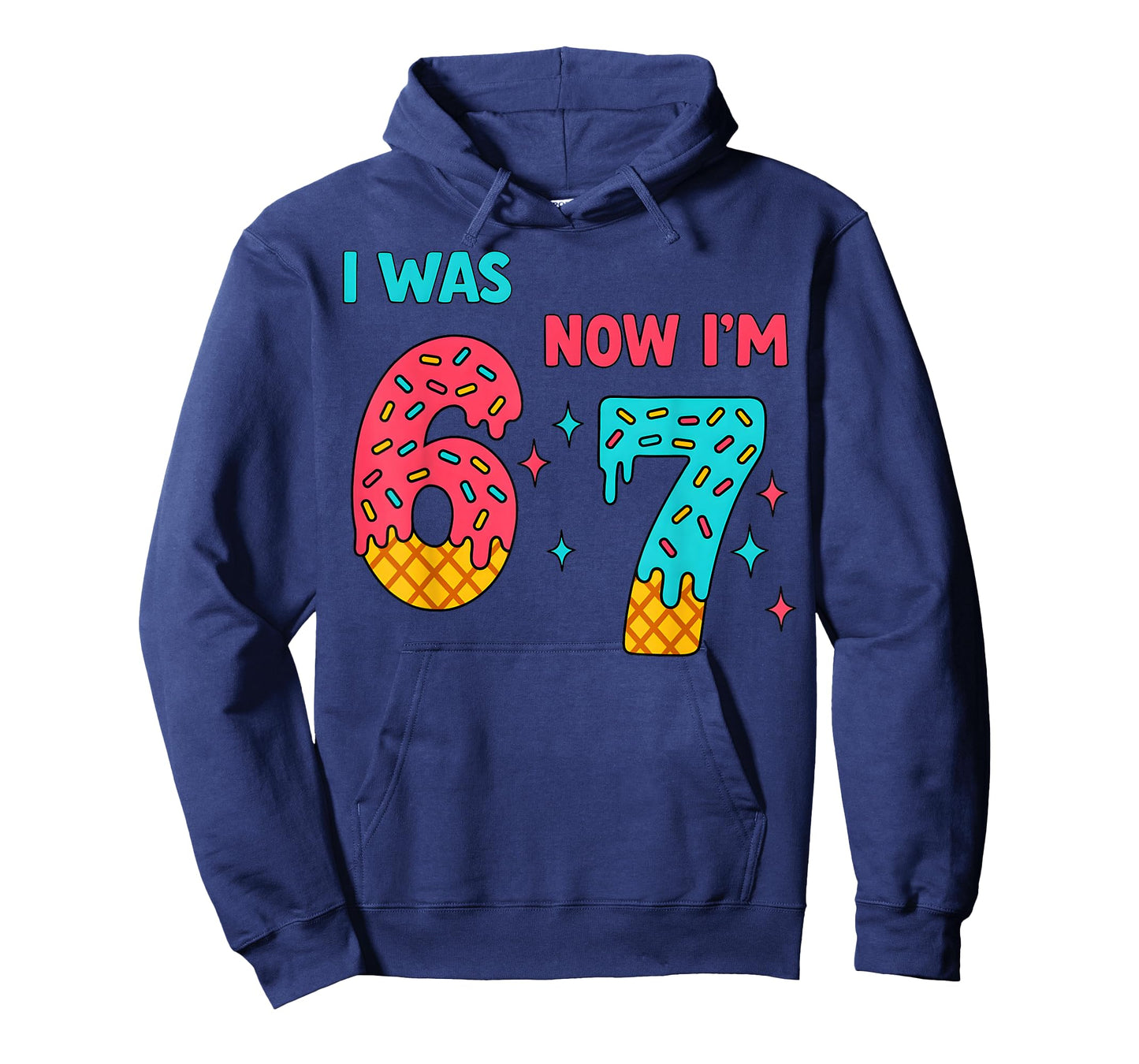 7 Year Old Birthday Shirt was 6 Now I'm 7 67 Funny for Kids T-Shirt