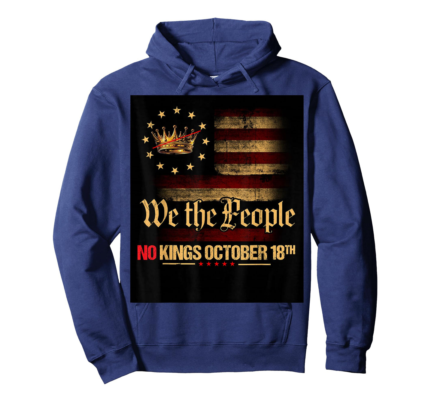 No Kings Shirt Vintage America Flag 1776 October 18 Tee T-Shirt