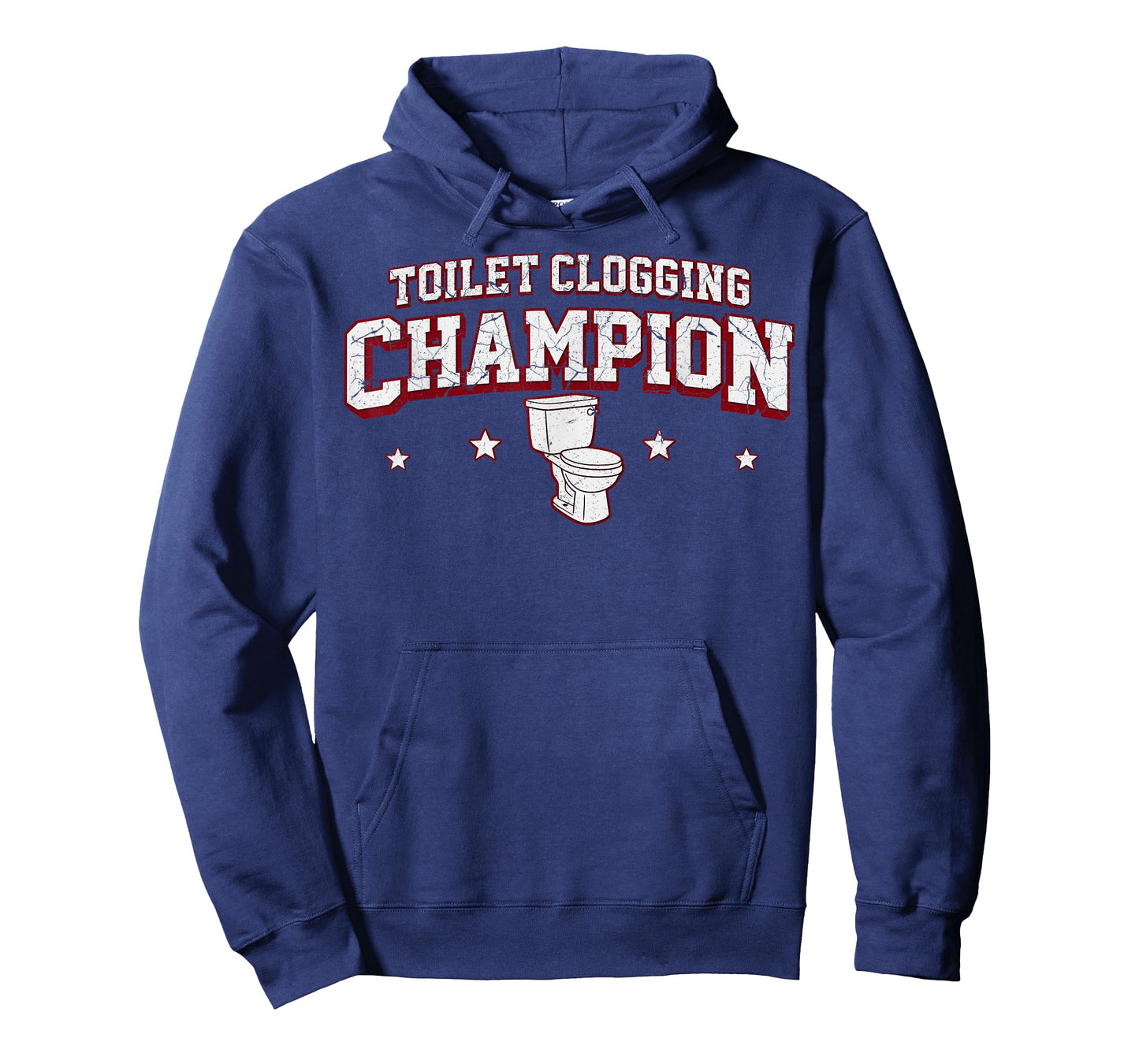 Toilet Clogging Champion for Men Adult Boys Women Girls Meme T-Shirt
