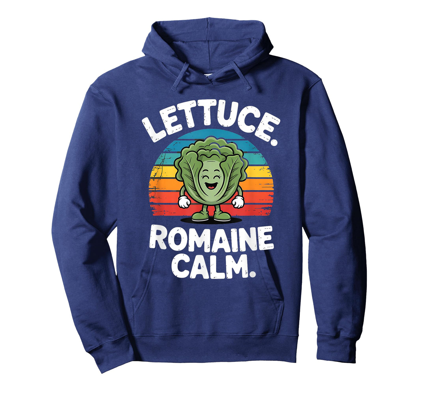 Lettuce Romaine Calm Funny Vegetable Pun Humor Design T-Shirt