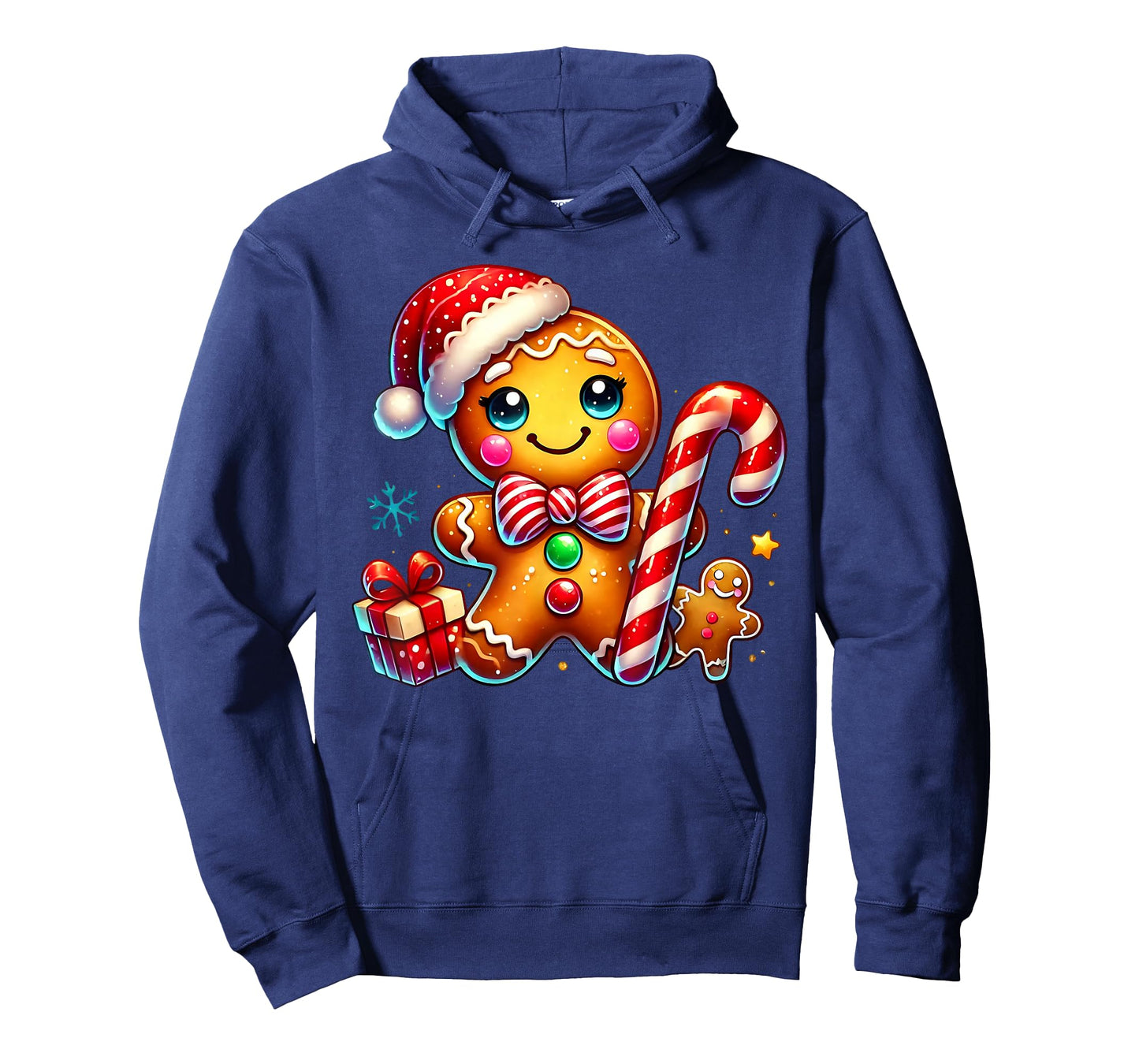Gingerbread Man Candy Cane Xmas Pajamas Holiday Christmas T-Shirt