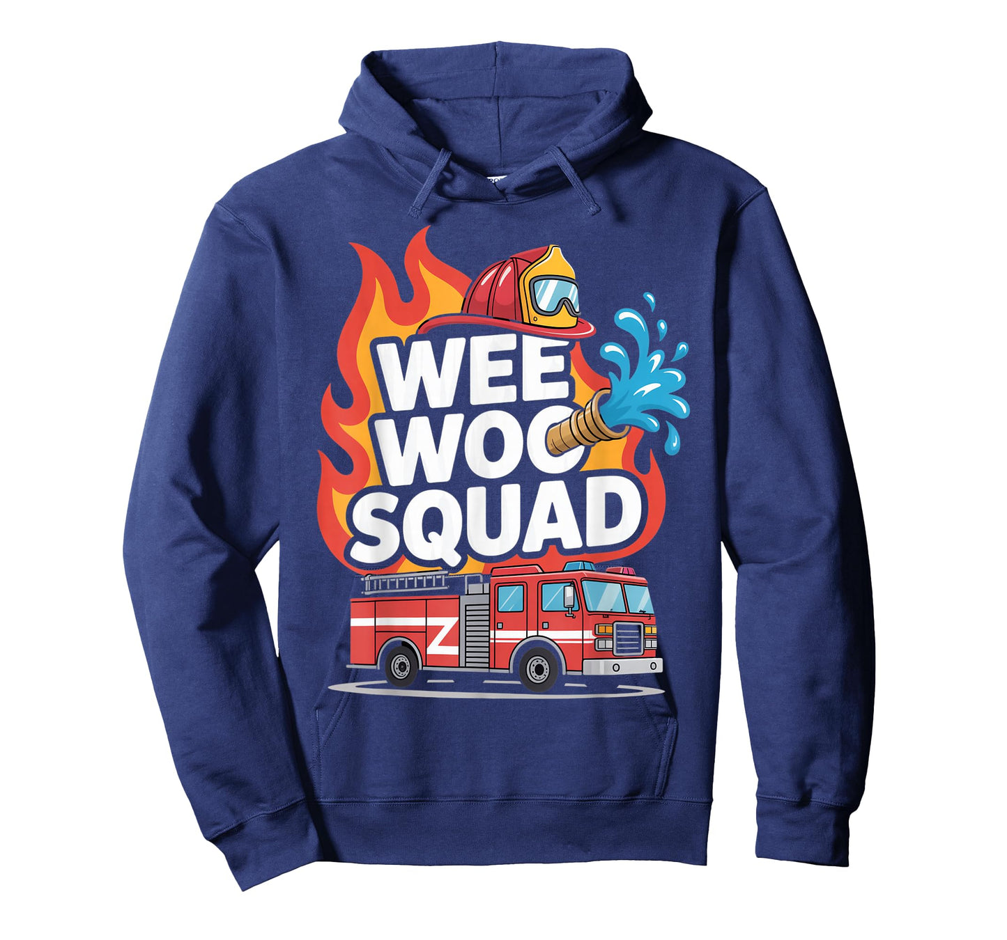 Wee Woo Squad Firefighter Fun Design T-Shirt