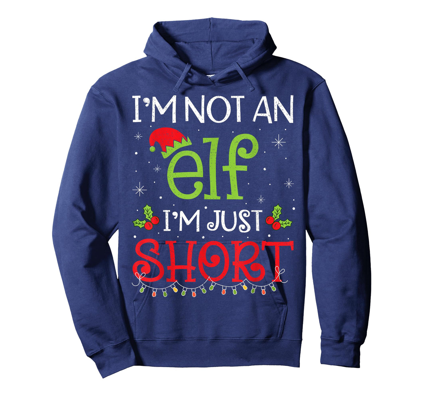 I'm Not an Elf I'm Just Short Funny Christmas Boys Girls Kid T-Shirt