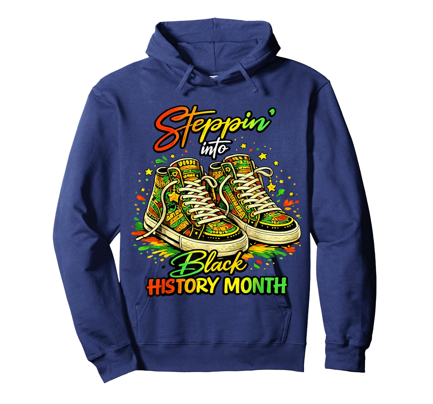 Stepping Into Black History Month High Man Woman Kids T-Shirt