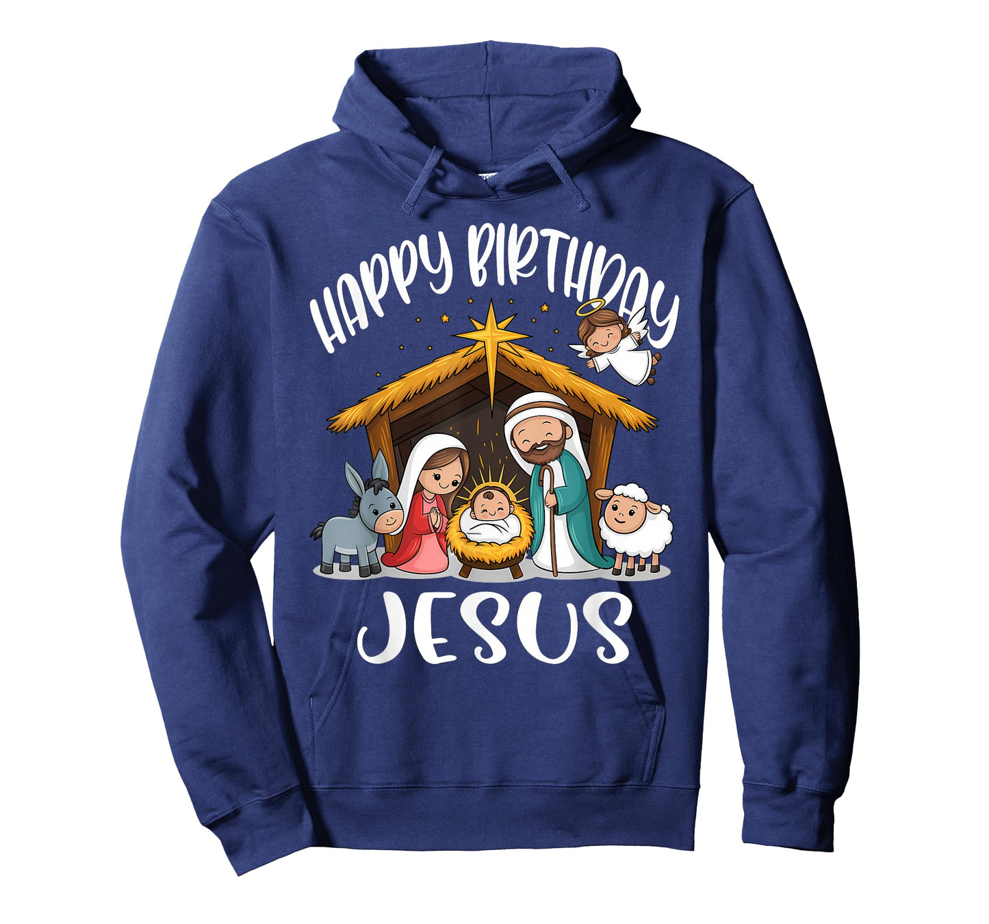 Merry Christmas Family Kid Nativity Happy Birthday Jesus T-Shirt