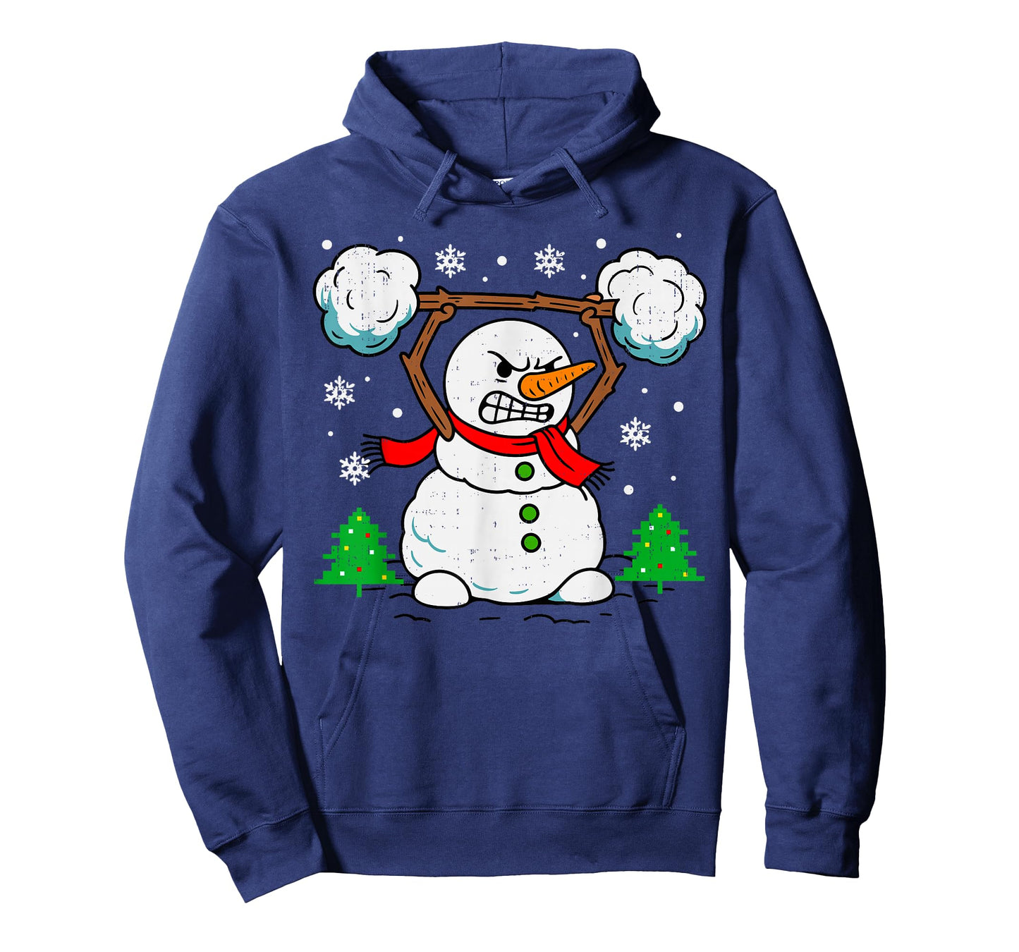 Weightlifting Snowman Lifting Christmas Gym Workout Fitness T-Shirt