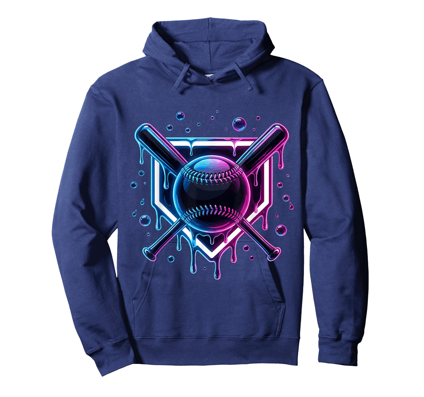 Baseball Drip Ice Cream Bat Kids T-Shirt