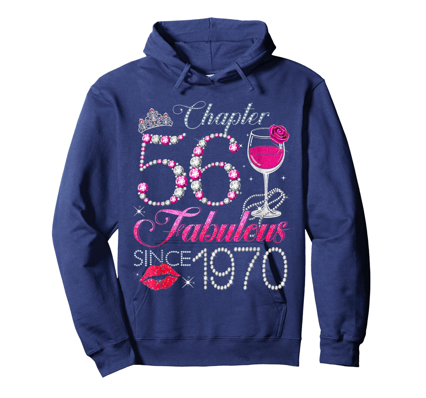 Chapter 56 Fabulous Since 1970 56th Birthday Queen Diamond T-Shirt