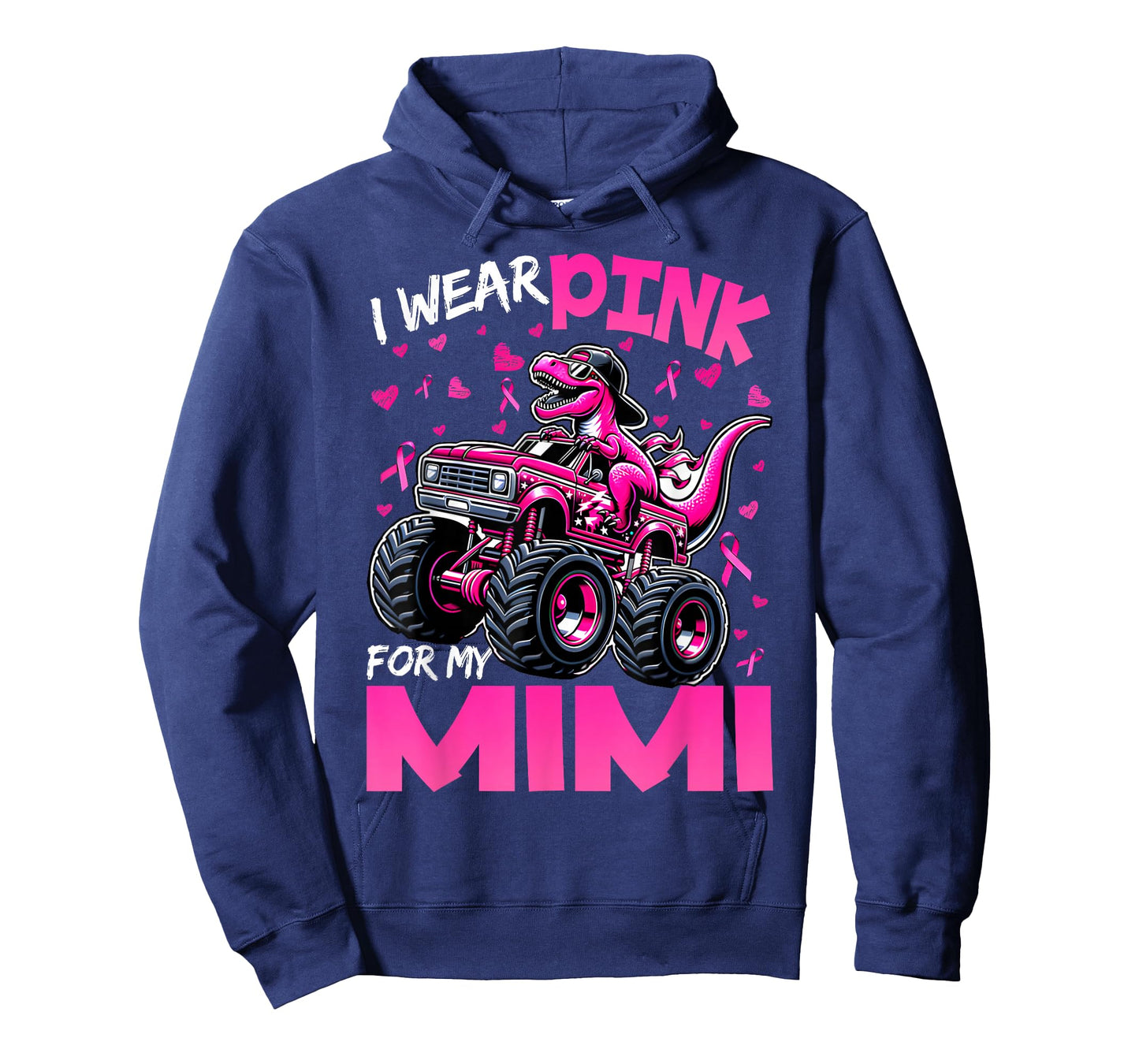 I Wear Pink for My Mimi Breast Cancer Awareness Dinosaur T-Shirt
