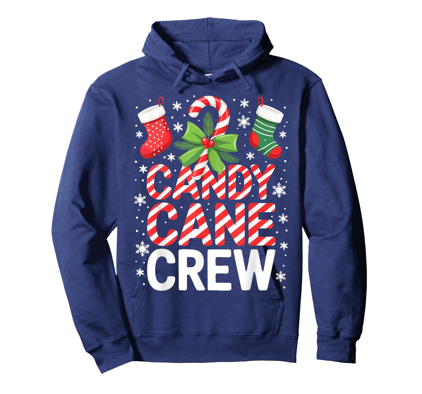 Candy Cane Crew Shirt Adult Men Women Kids Christmas Pajamas T-Shirt