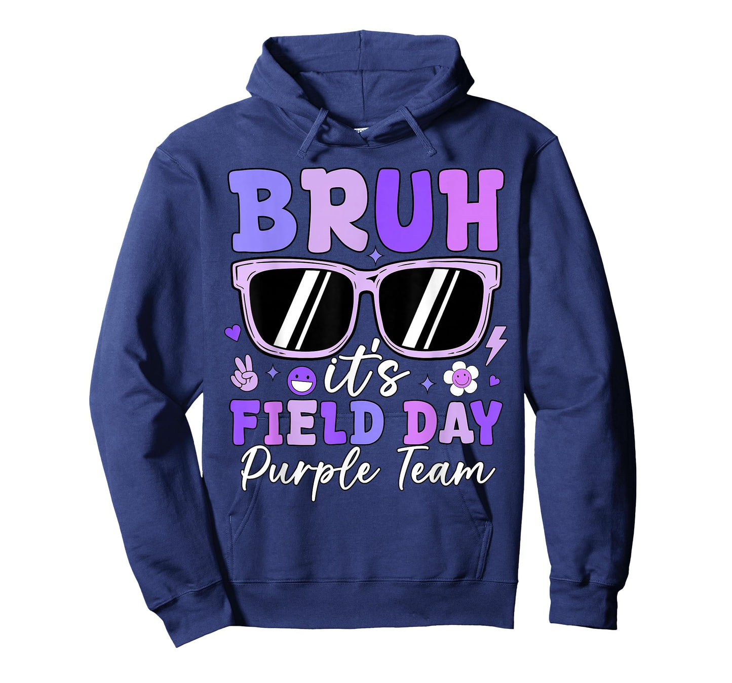 Bruh It's Field Day Purple Team Outdoor Games Kids Teacher T-Shirt