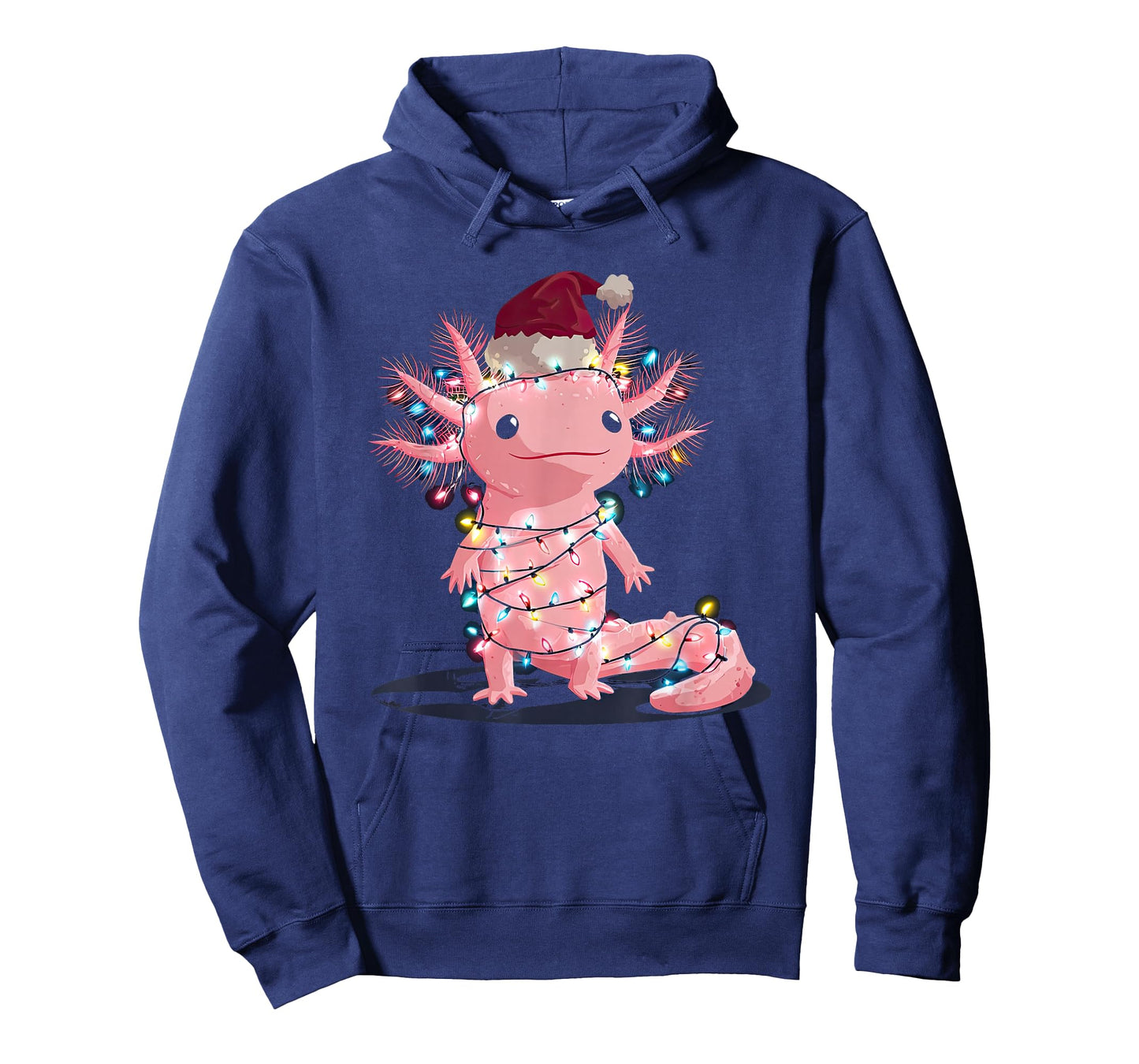 Funny Axolotl Christmas Graphics Animal Lights Lover T-Shirt