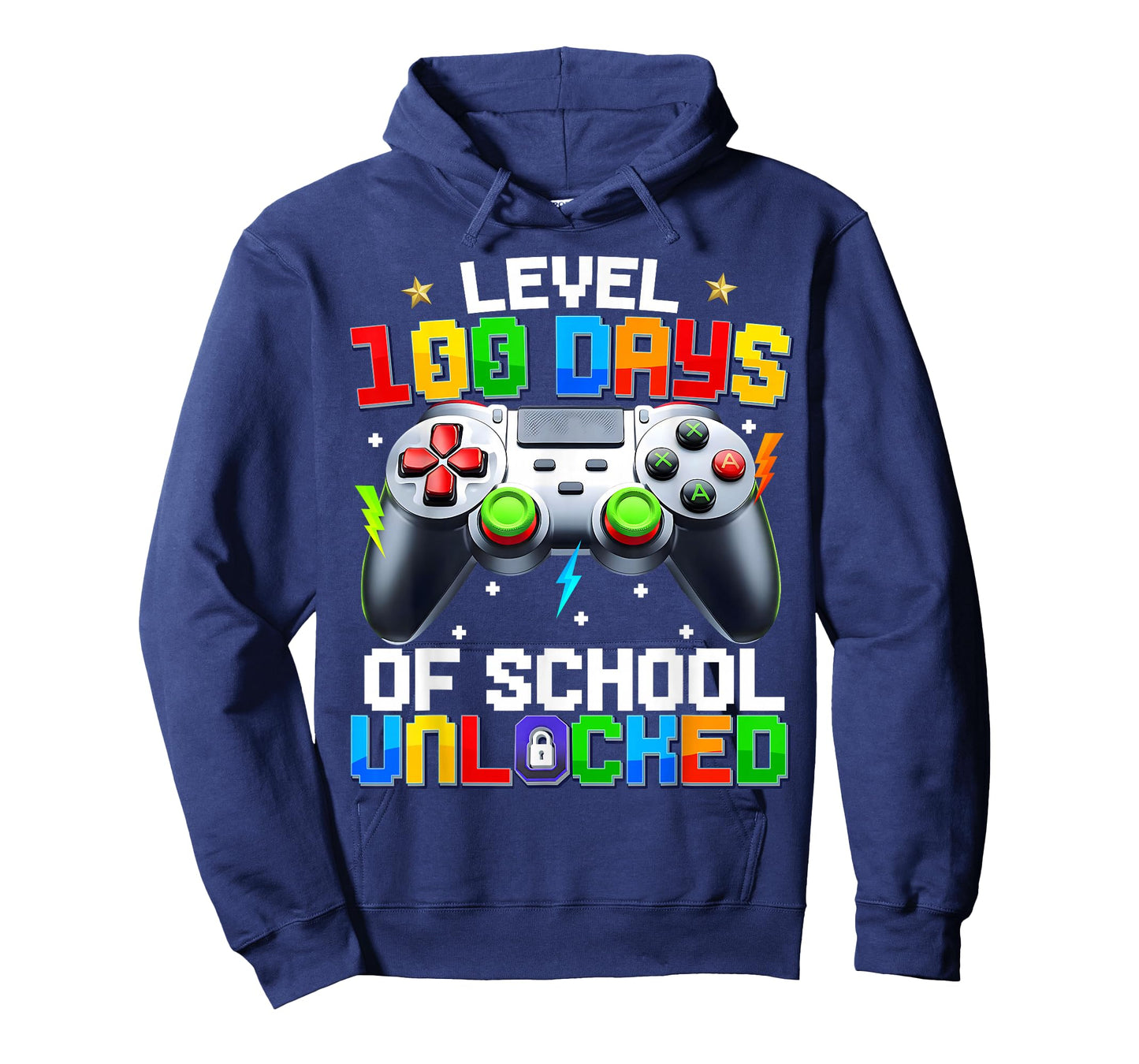 Level 100 Days of School Unlocked Gaming 100th Day Boy Kid T-Shirt