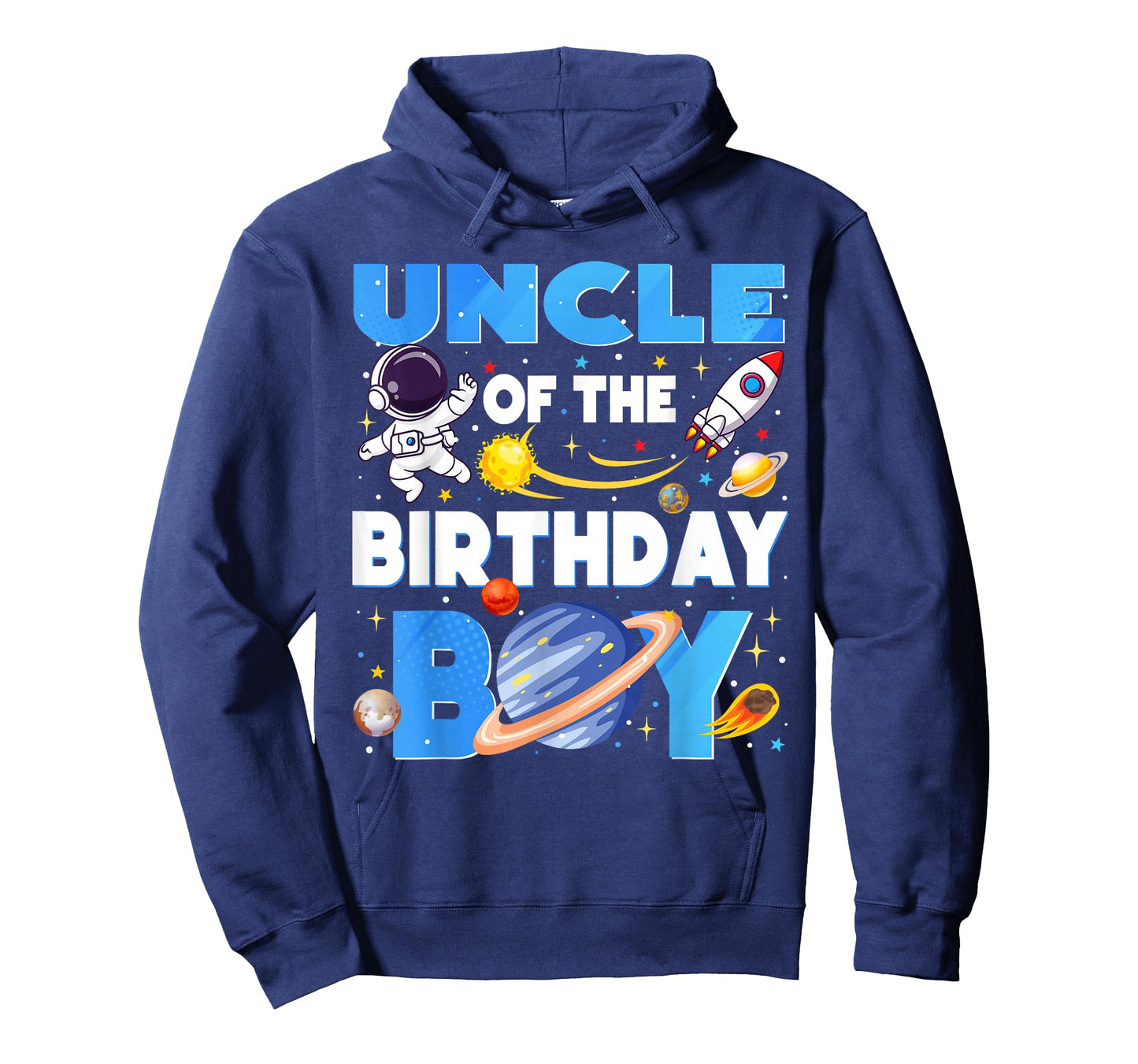 Family Space Planets Uncle of The Birthday Boy Astronaut T-Shirt