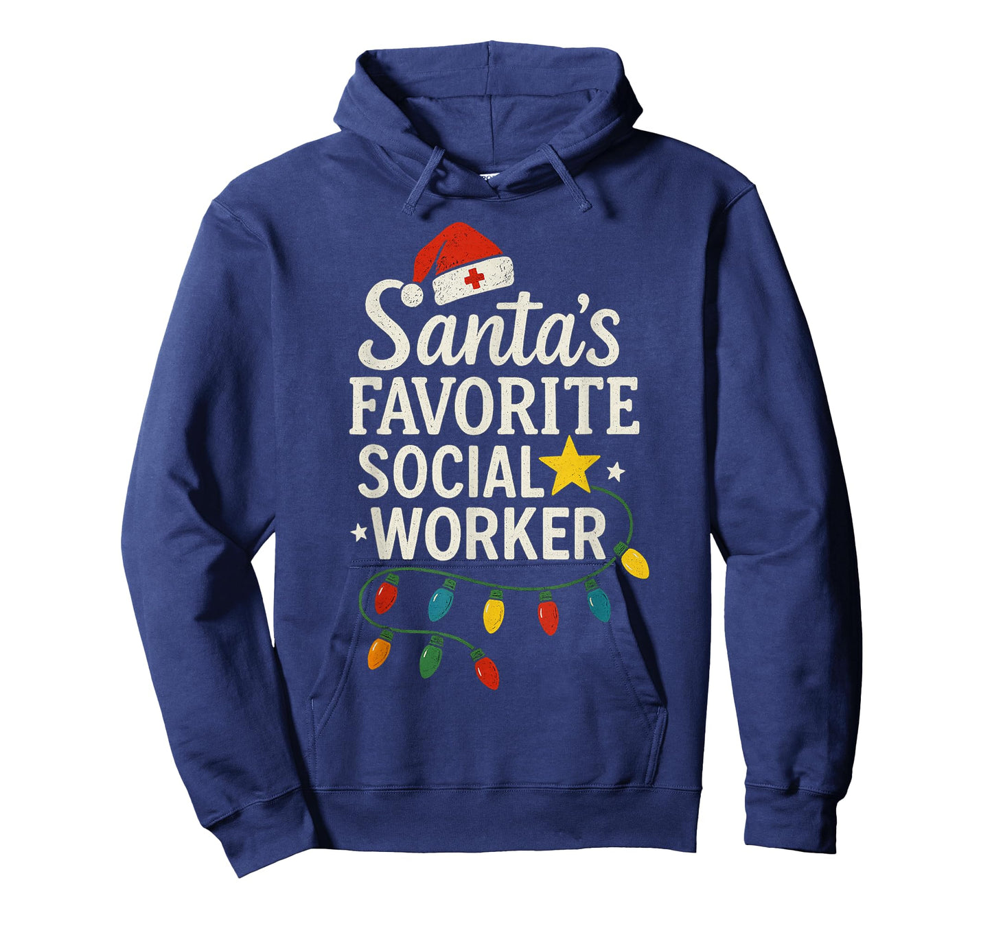 Santa's Favorite Social Worker Christmas Medical Social Work T-Shirt