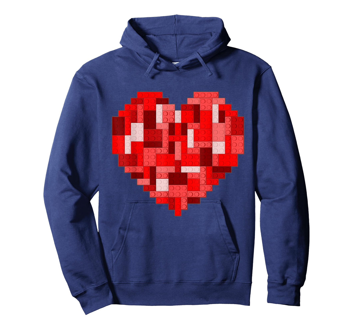 Valentines Day Heart Building Bricks Blocks Boys Kid Toddler T-Shirt