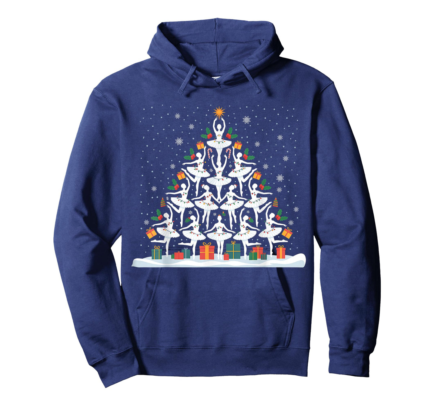 Cute Ballet Christmas Tree Dancer Women Girls Xmas T-Shirt