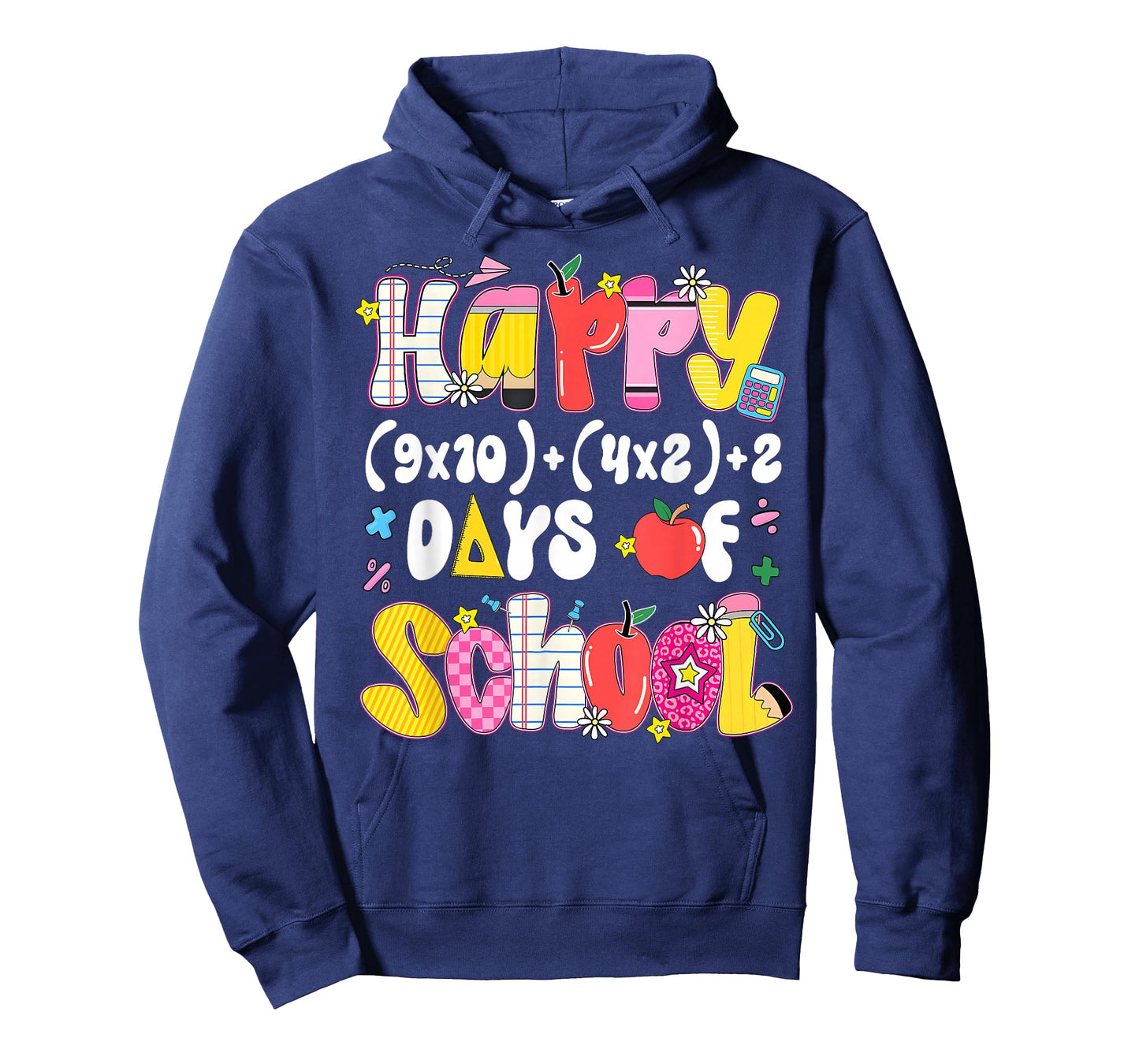 Happy 100 Days Math Equation 100th Day of School Teacher Kid T-Shirt