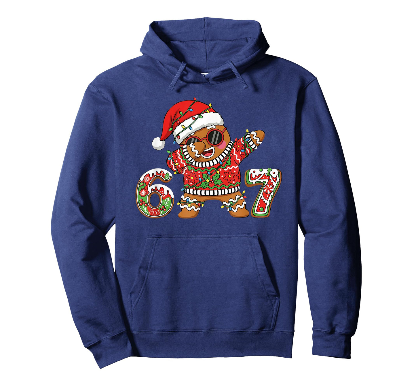 Funny 67 Gingerbread Six Seven Ice Cream Drip Christmas Meme T-Shirt