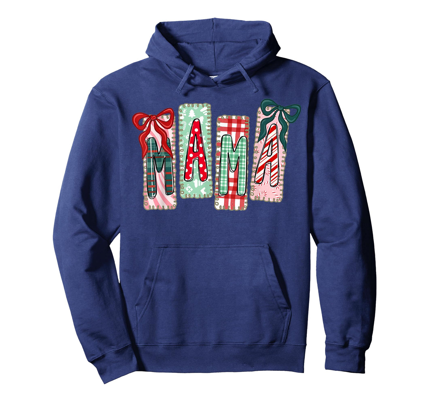Mama Coquette Bow Xmas Pajamas Holiday Merry Christmas Mom T-Shirt
