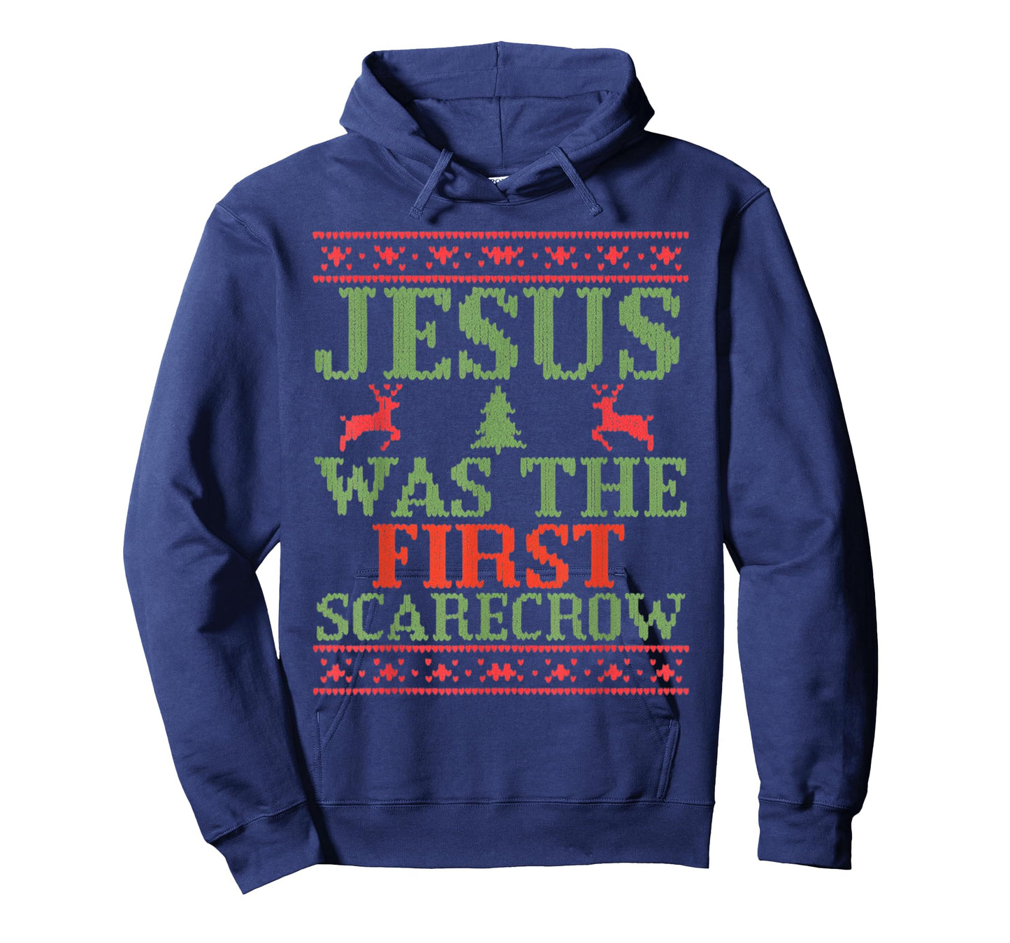 Funny Jesus was The First Scarecrow Ugly Sweater Style T-Shirt