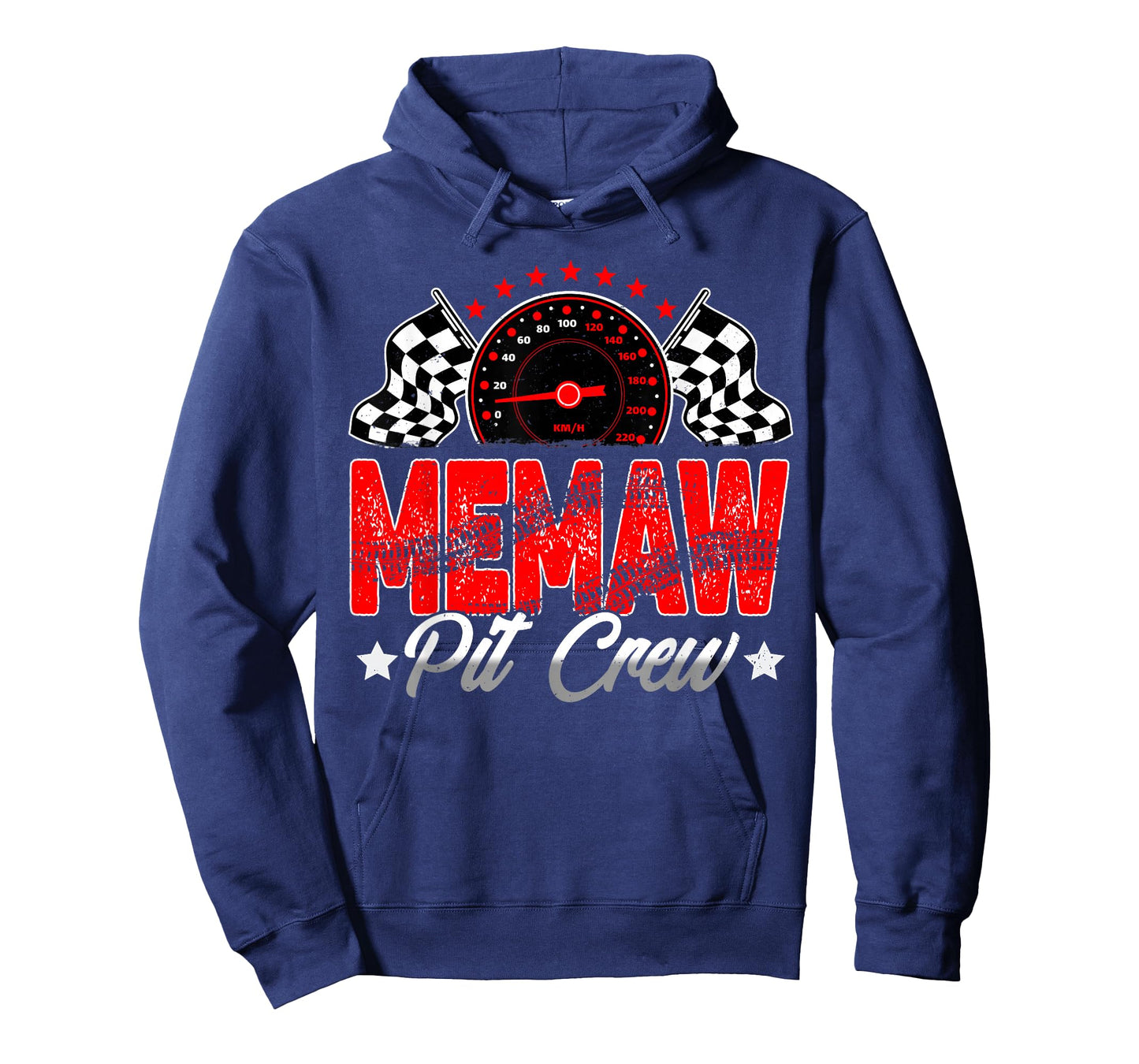 Memaw Pit Crew Racing Car Family Matching Birthday Party T-Shirt