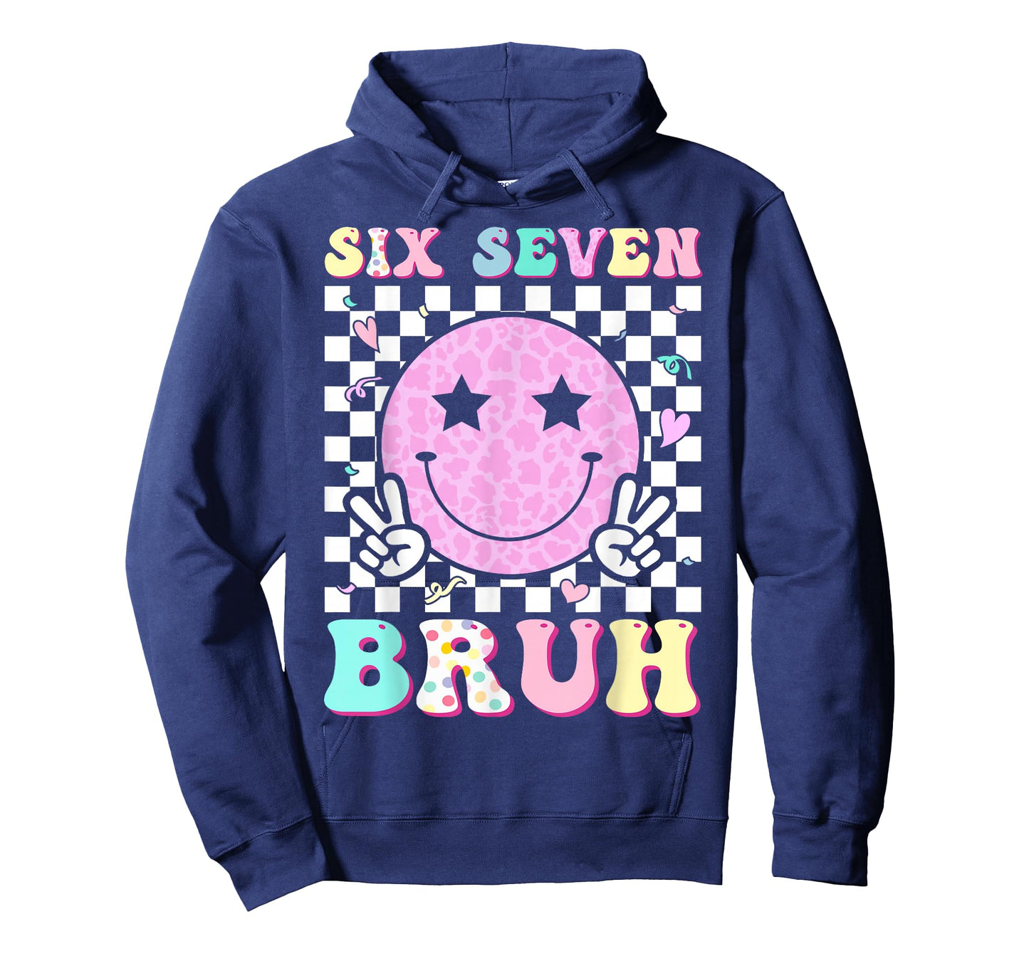 Funny 67 Meme Happy Face 6-7 Boys Kids Teens Six Seven Bruh T-Shirt