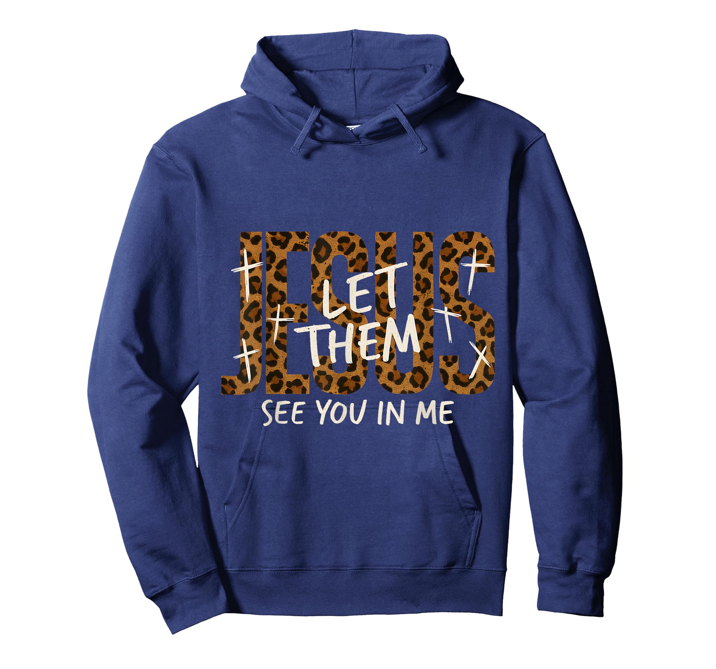 Jesus Let Them See You in Me Leopard Print Faith T-Shirt