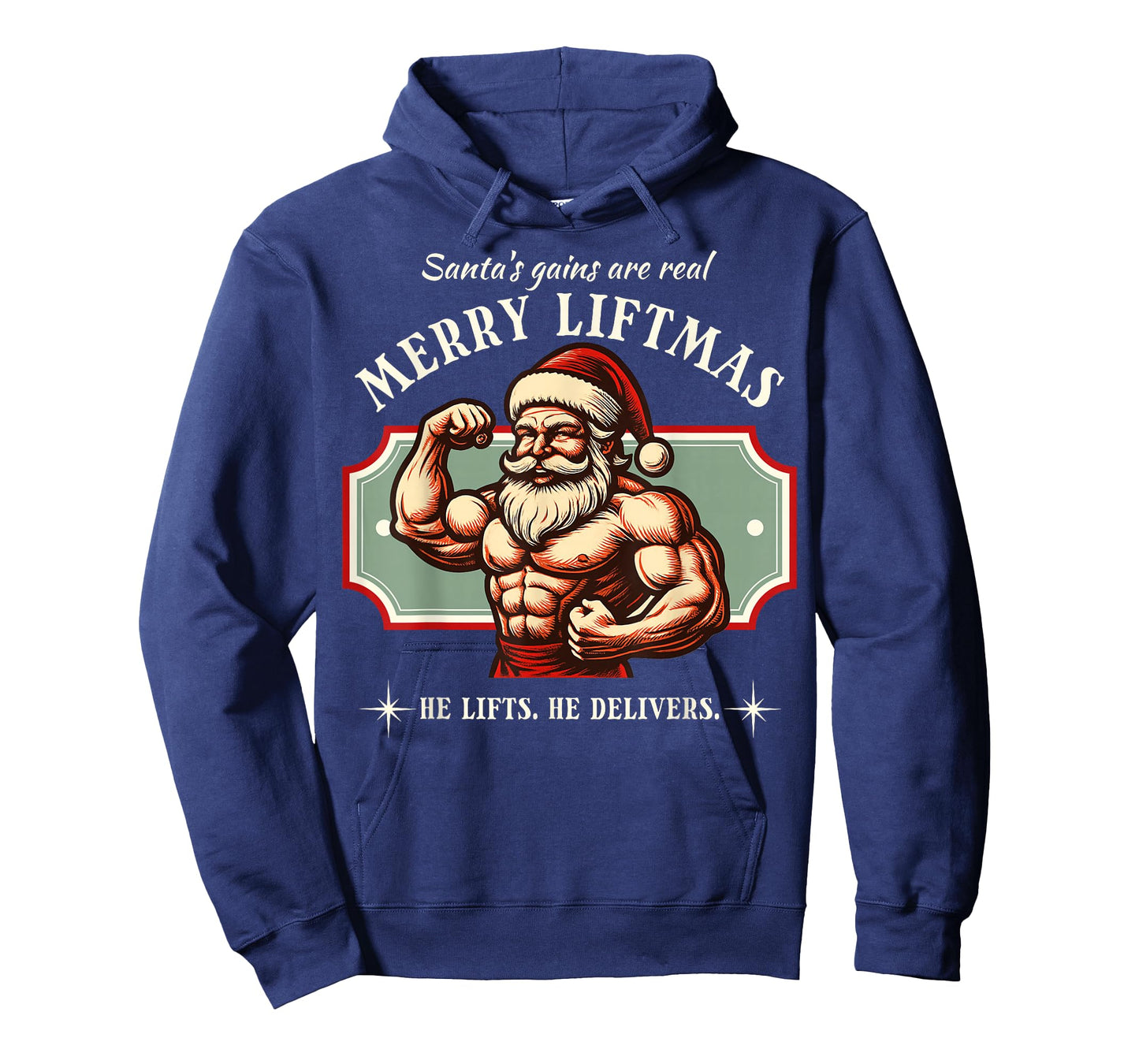 Merry Liftmas Gym Santa Funny Bodybuilder Bodybuilding T-Shirt
