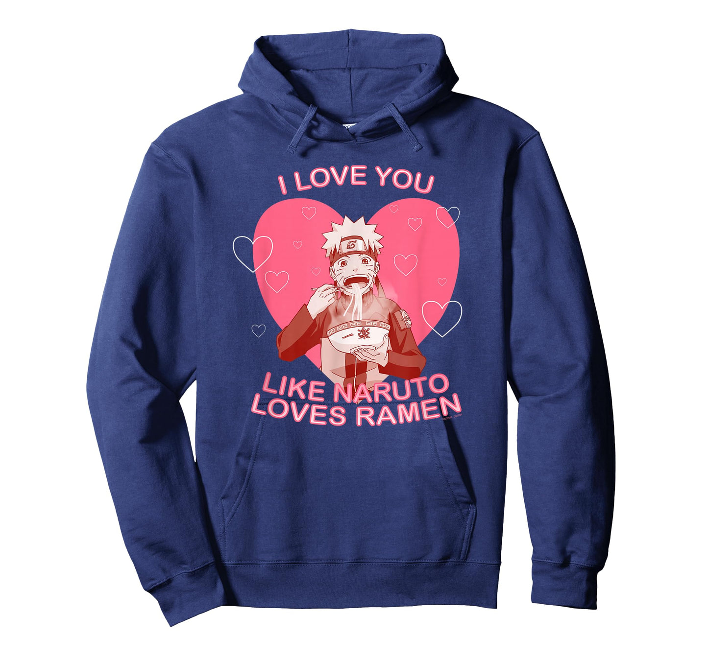 I Love You Like Naruto Loves Ramen Valentine's Day Anime T-Shirt