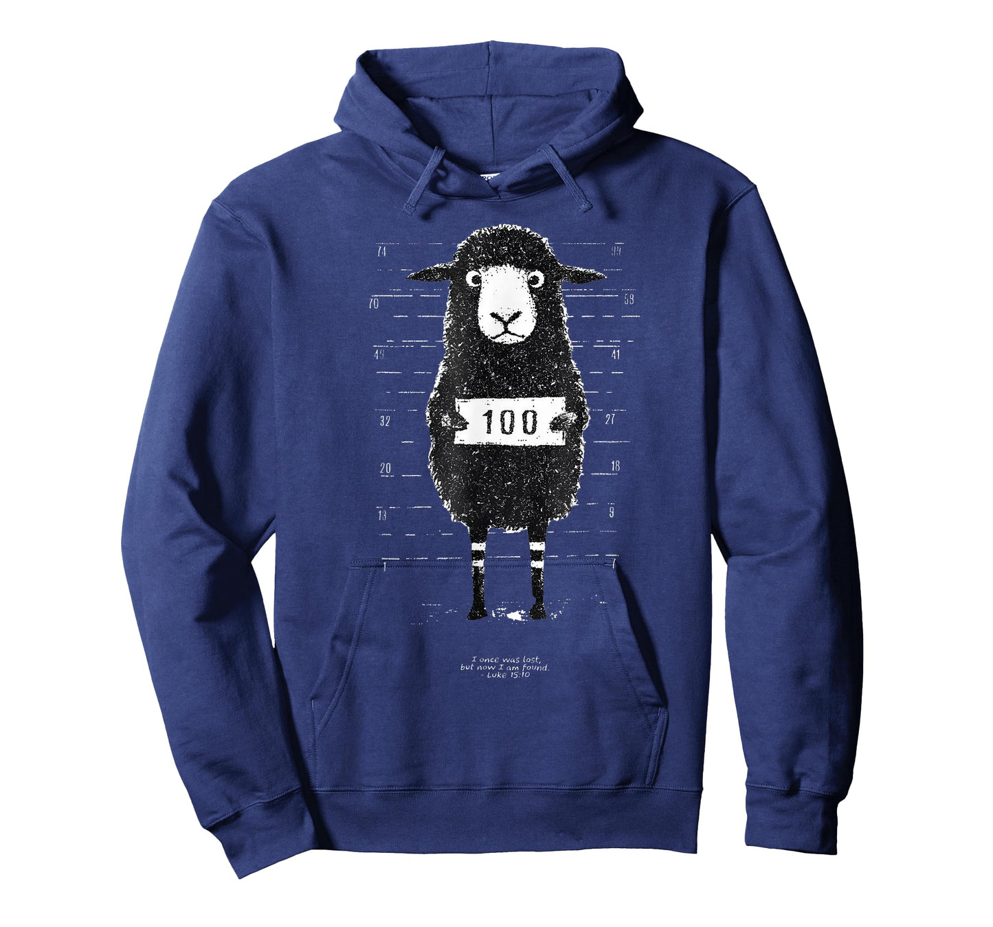 Funny Black Sheep Mugshot Lost But Found Humor Funny Jesus T-Shirt