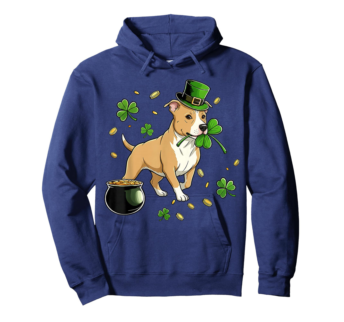 St Patricks Day Dog Themed Women Men Pitbull Lover T-Shirt