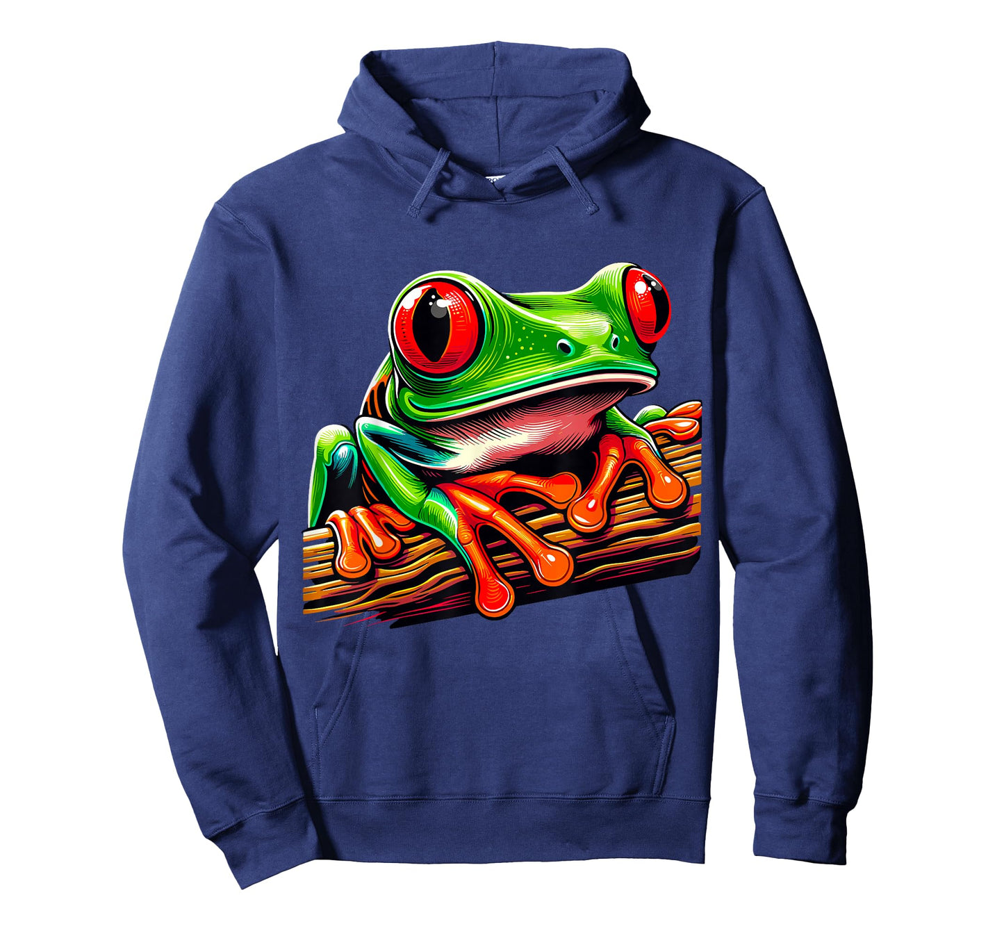 Green Body Tree Frog Red Eyed Tree Frog Rainforest Amphibian T-Shirt