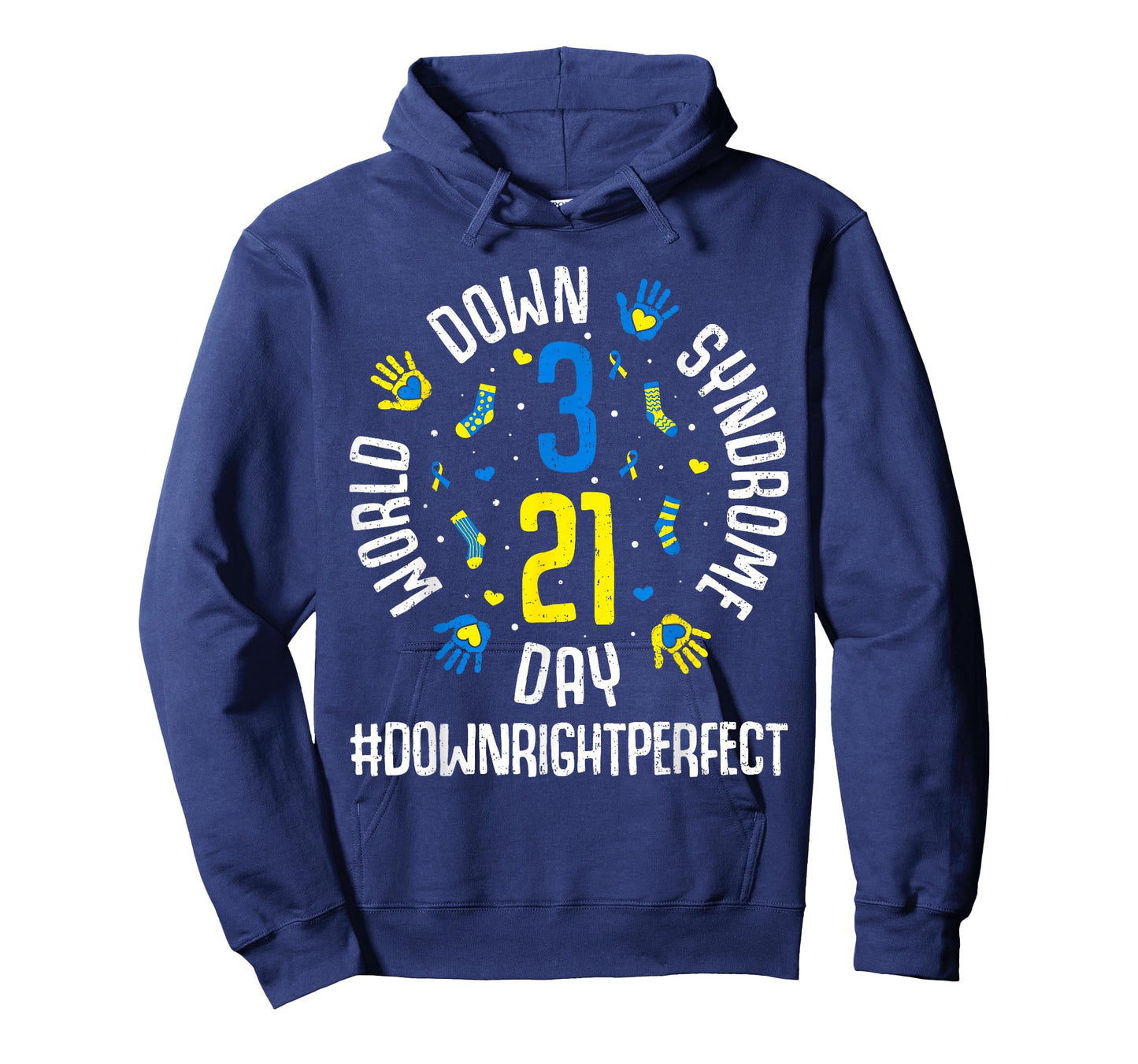 Down Right Perfect Down Syndrome Awareness 321 Trisomy 21 T-Shirt
