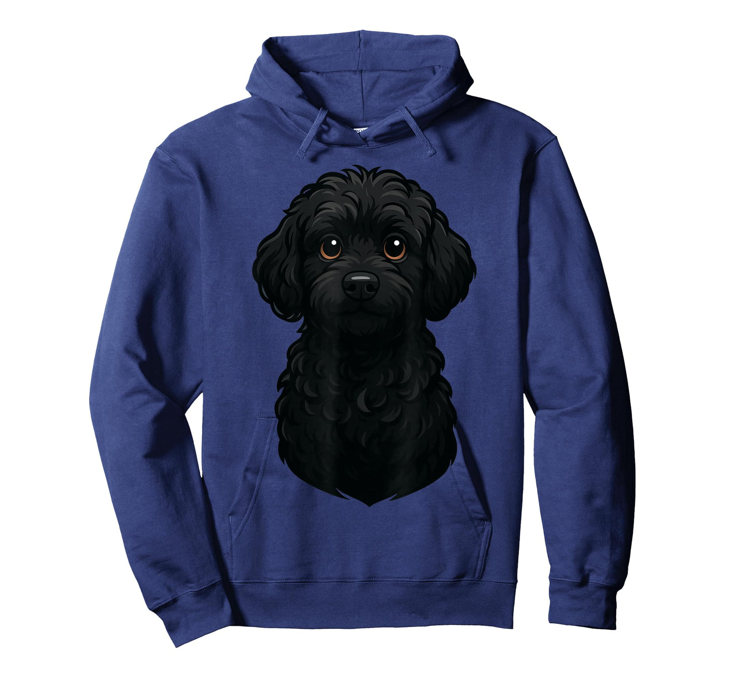 Black Labradoodle Dog Art Design T-Shirt