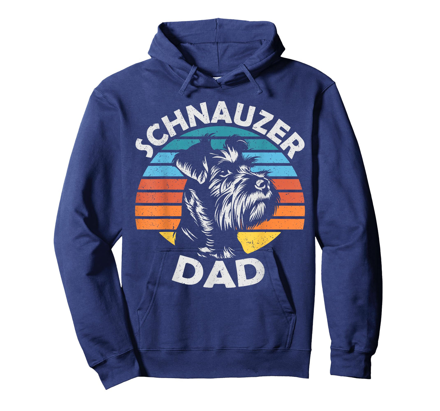 Schnauzer Dad Dog Pet Funny Father's Day Vintage T-Shirt