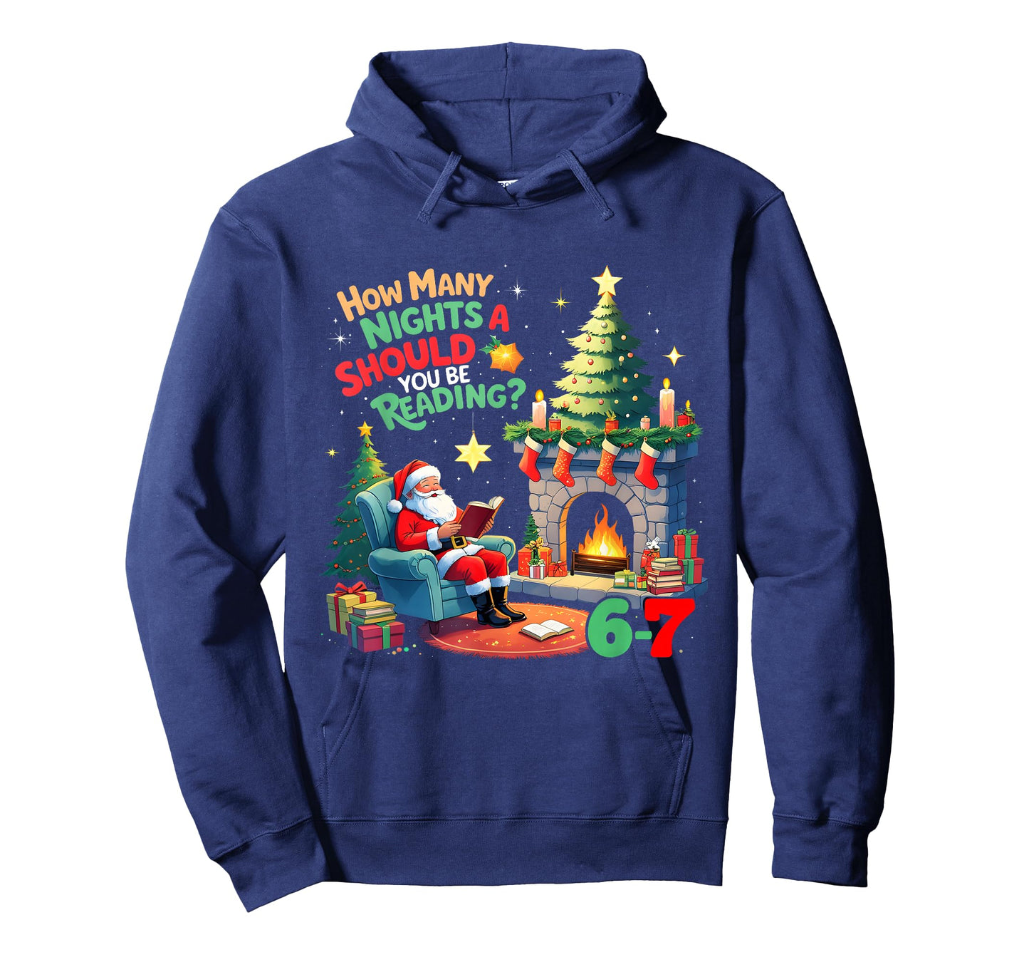 How Many Nights Should You Be Reading 67 Meme Santa T-Shirt
