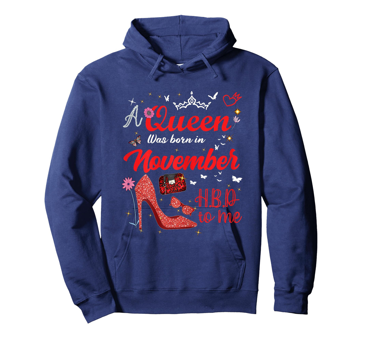 A Queen was Born in November Birthday Queen Women Girls T-Shirt