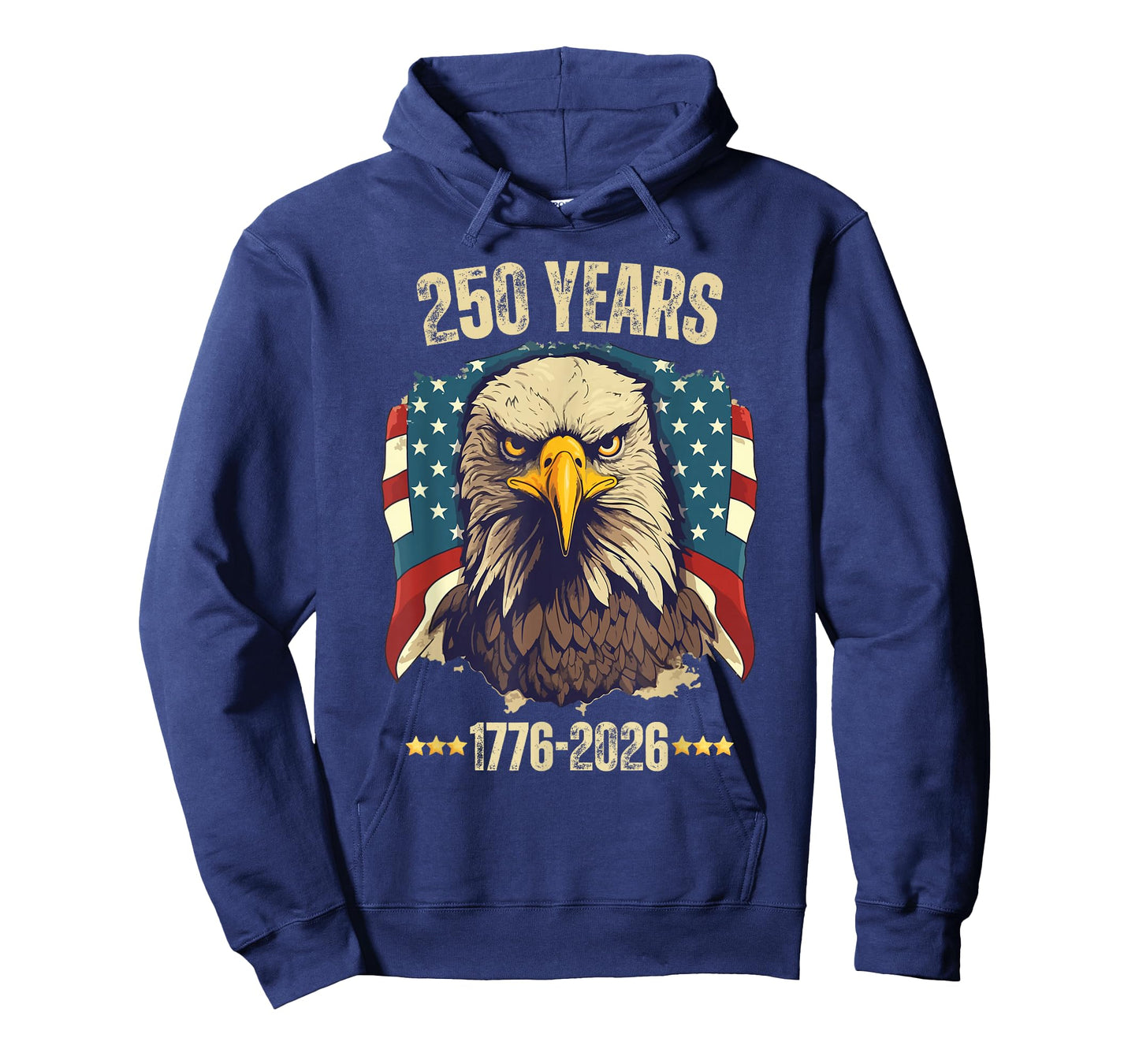 Vintage 250 Years 4th of July Liberty Eagle American Patriot T-Shirt