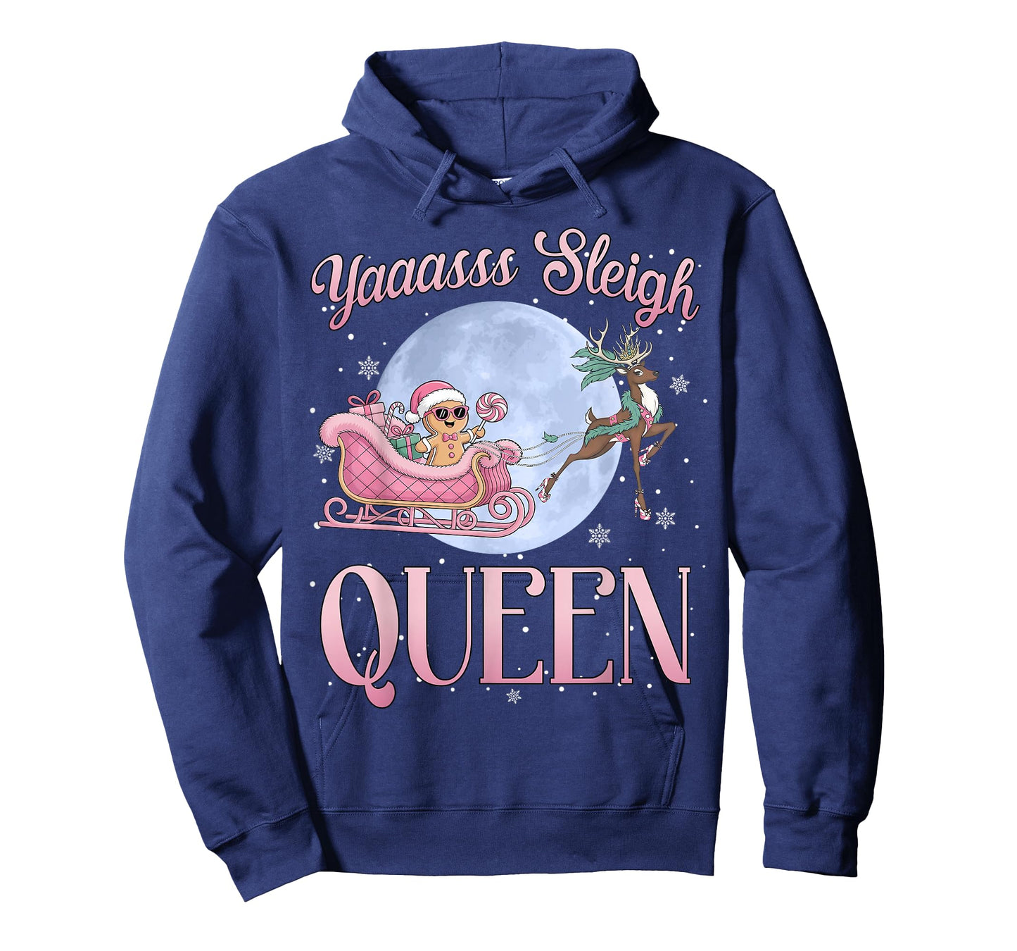 Yaaasss Sleigh Queen Sleigh Girl Matching Christmas T-Shirt