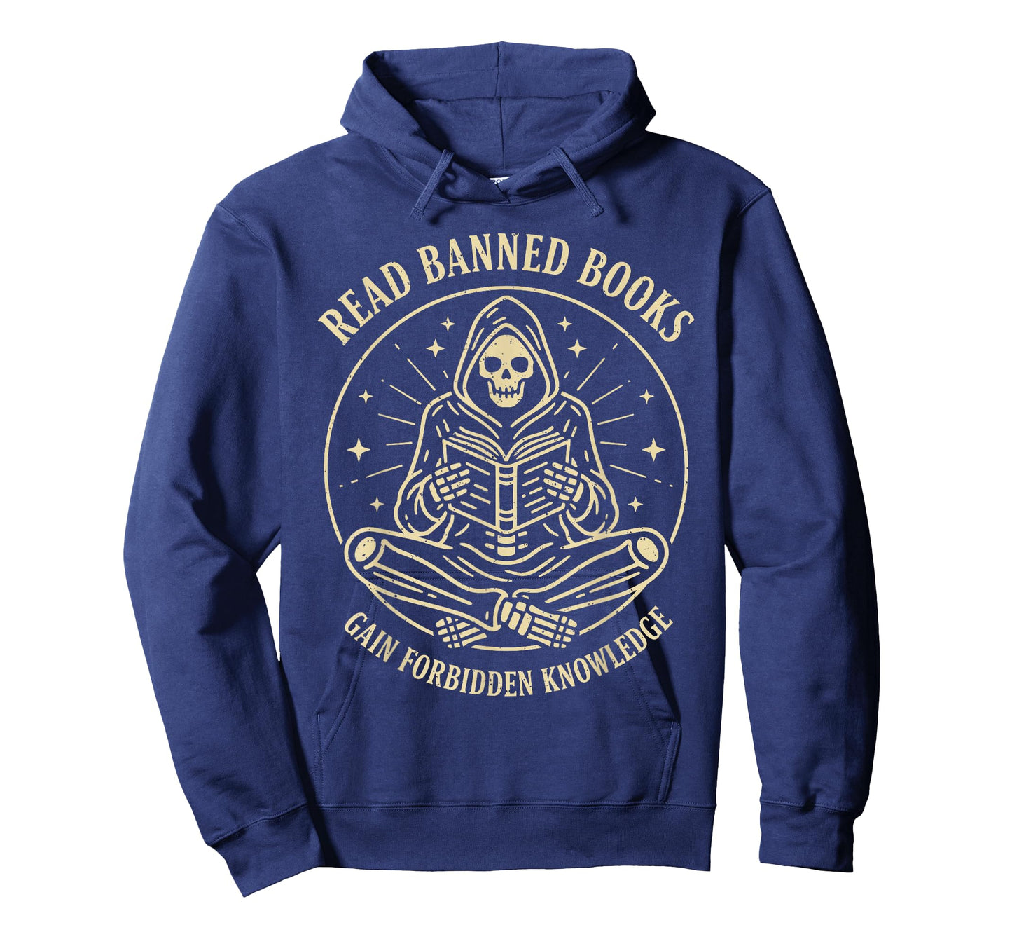 Read Banned Books Gain Forbidden Knowledge Funny Skeleton T-Shirt
