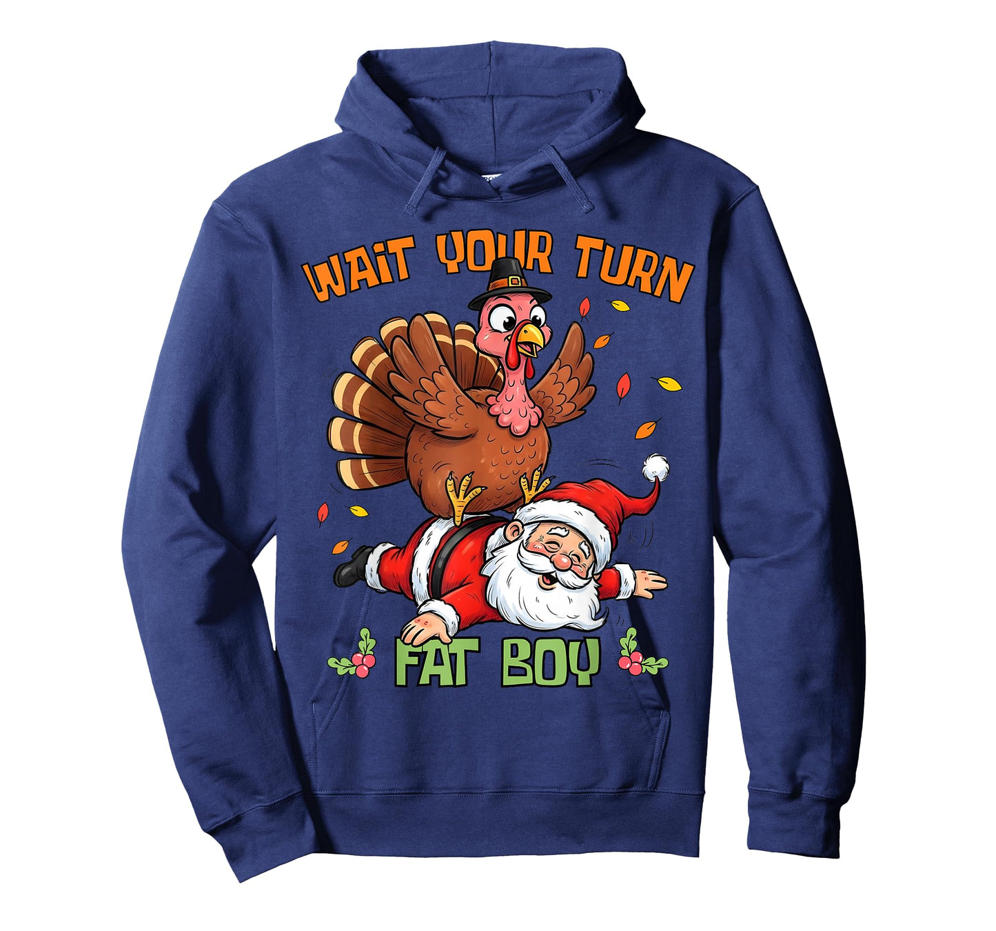 Funny Thanksgiving Christmas Turkey vs Santa for Men Women T-Shirt