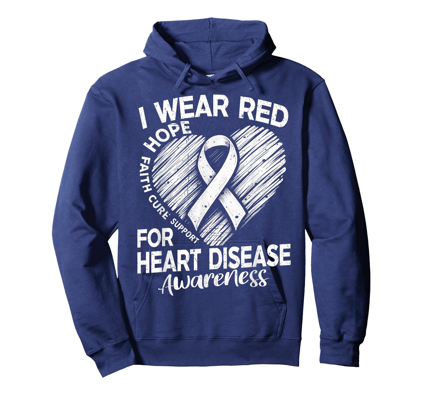 I Wear Red for Heart Disease Awareness CHD Heart Health T-Shirt