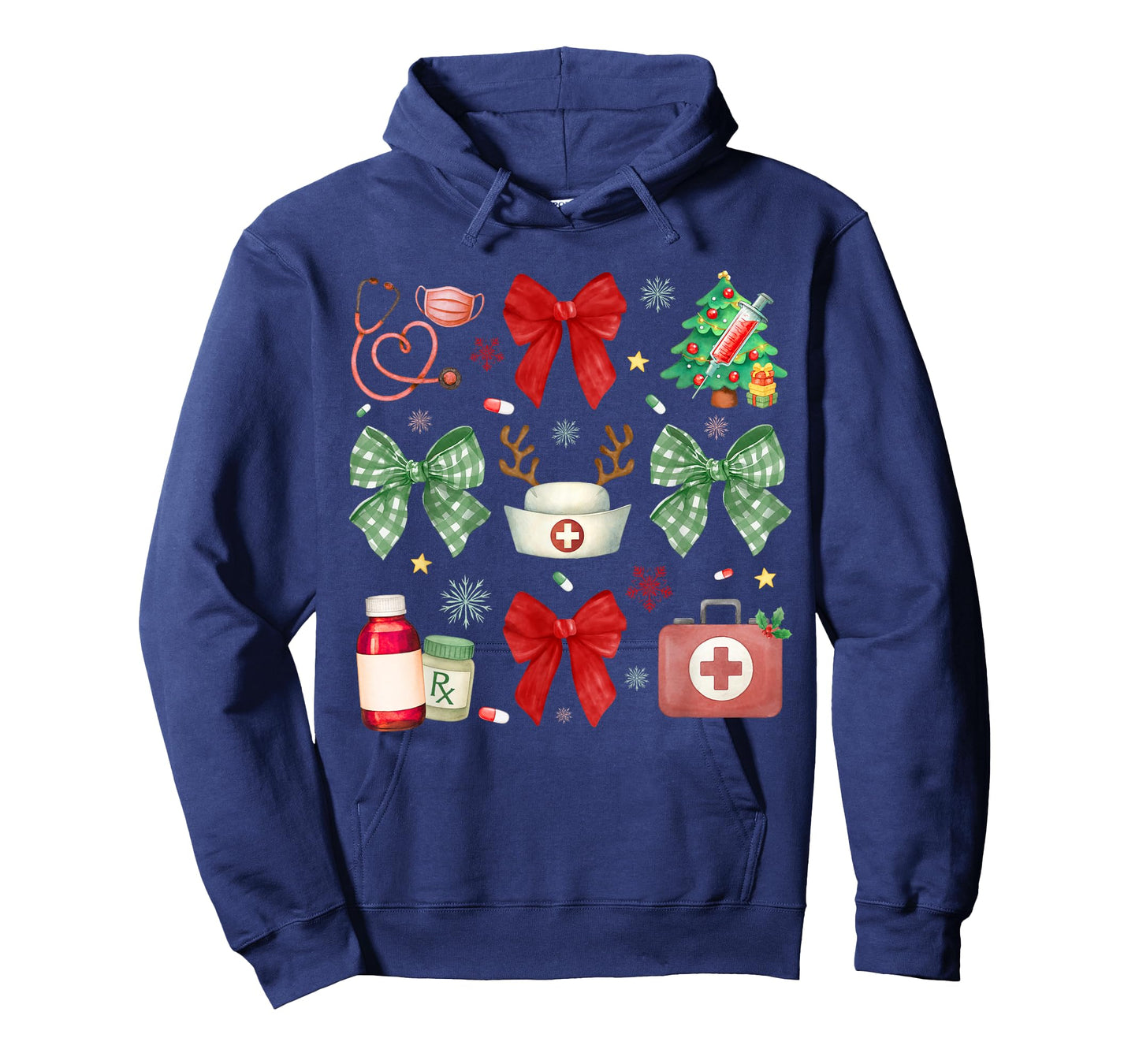 Nurse Christmas Coquette Bow Xmas Nursing RN PCT CNA T-Shirt
