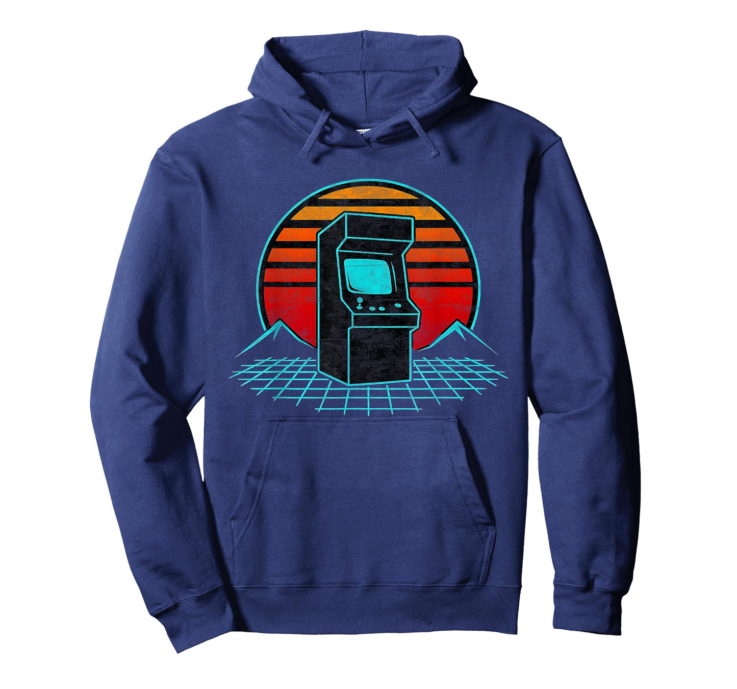 Retro Arcade Sunset Vintage Gamer Synthwave Arcade Gaming T-Shirt