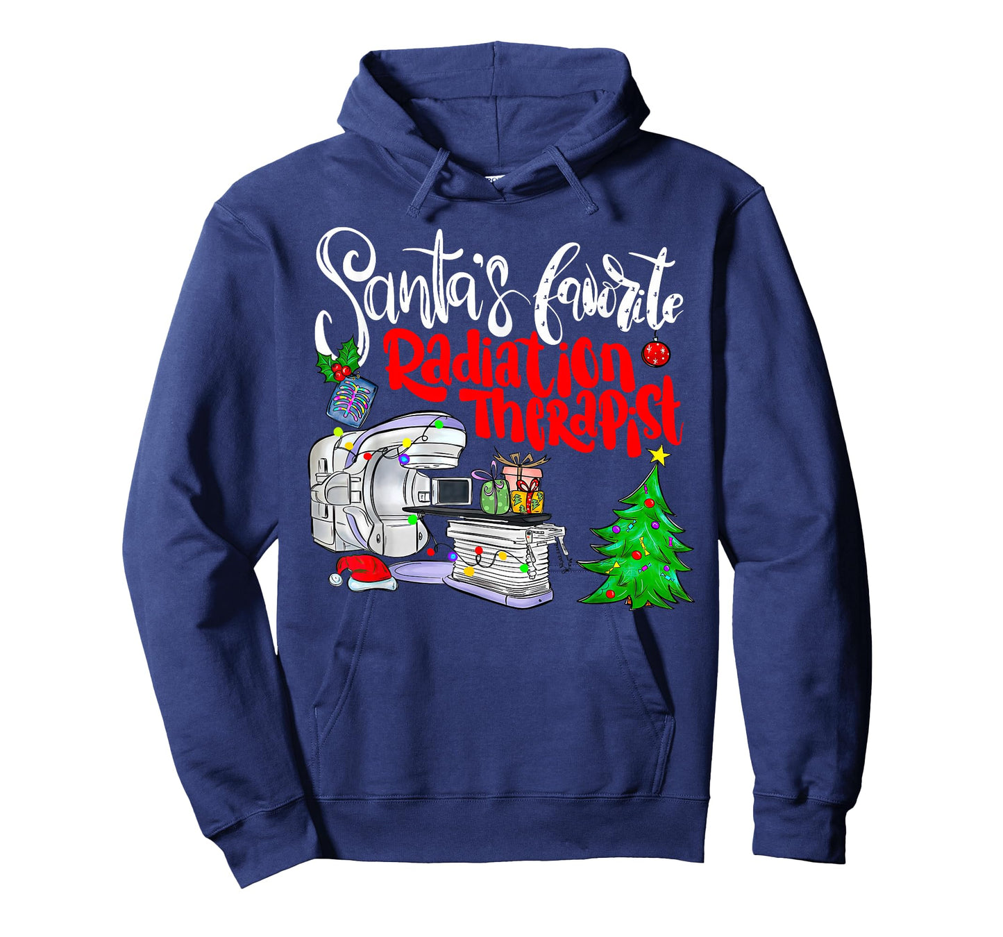 Santa’s Favorite Radiation Therapist Radiology Christmas ONC T-Shirt